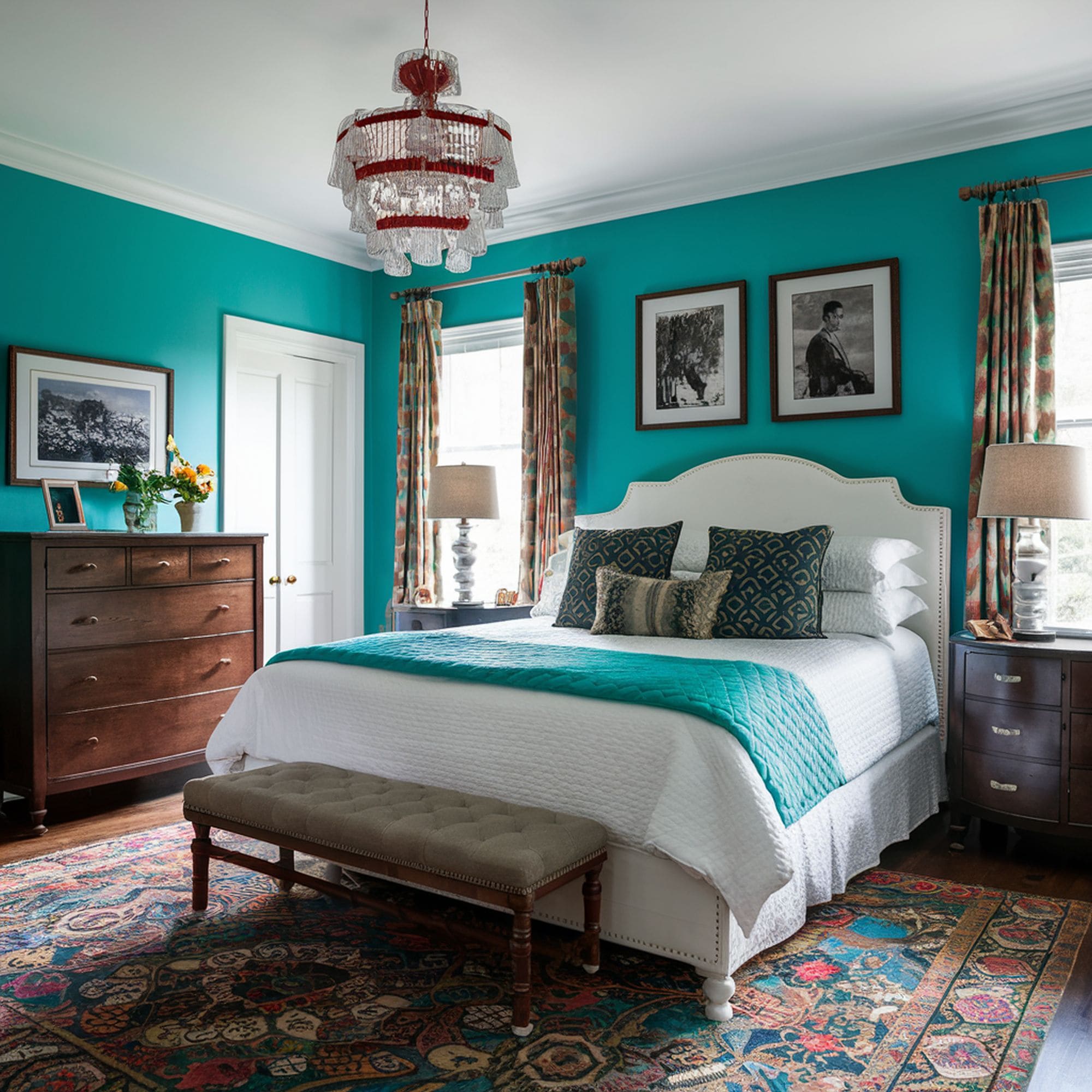 Turquoise Bedroom