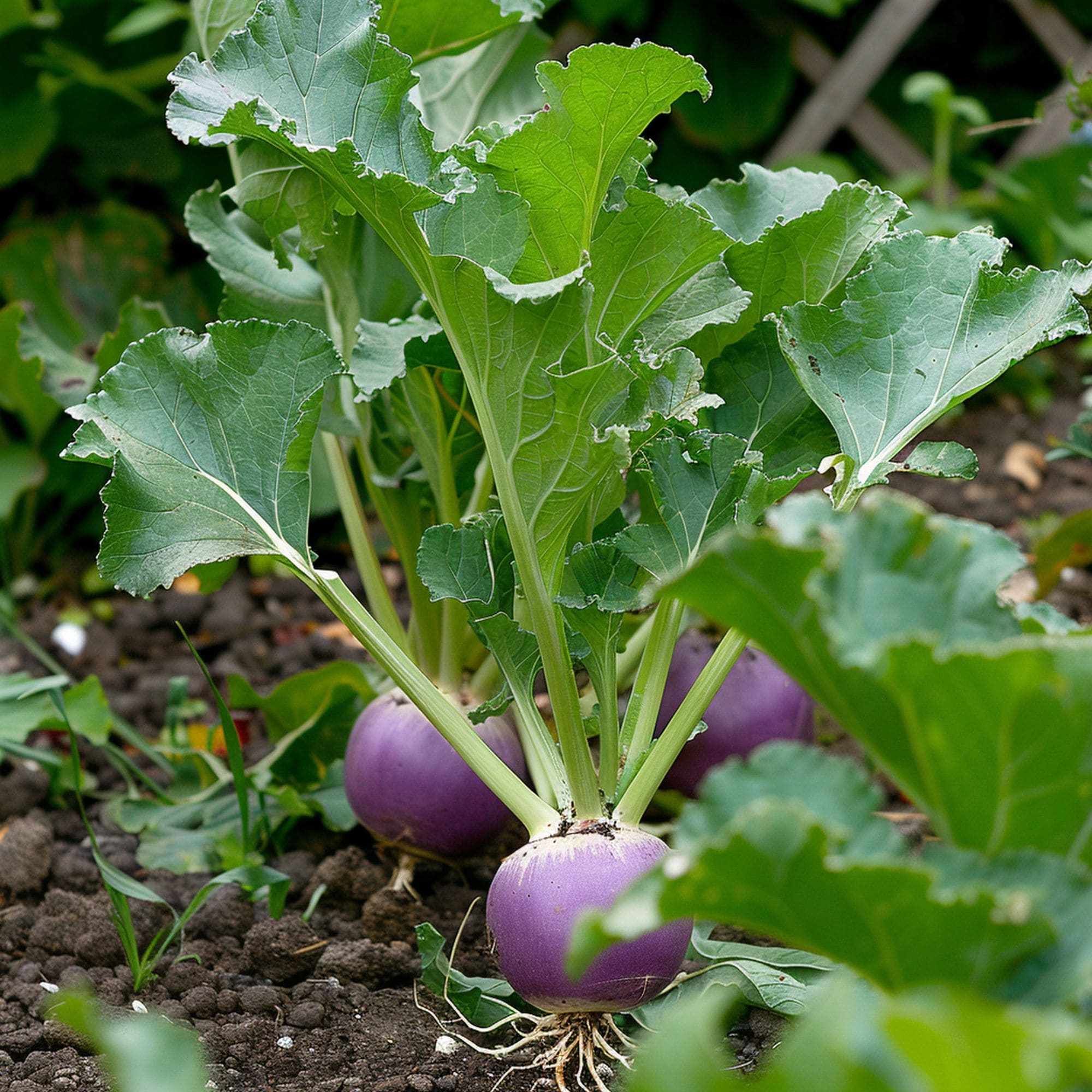 Turnip in a Shade Garden