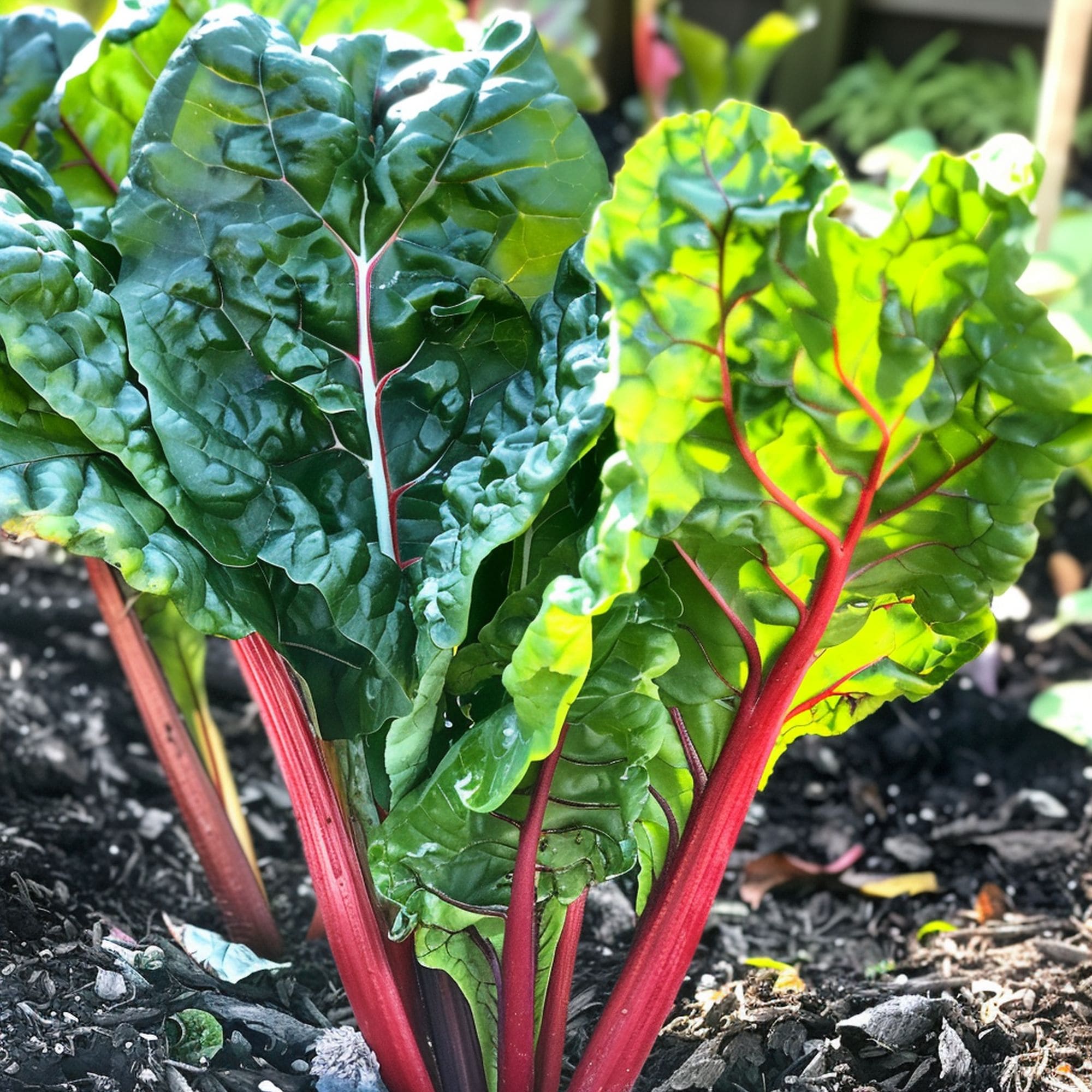 Swiss Chard in a Shade Garden