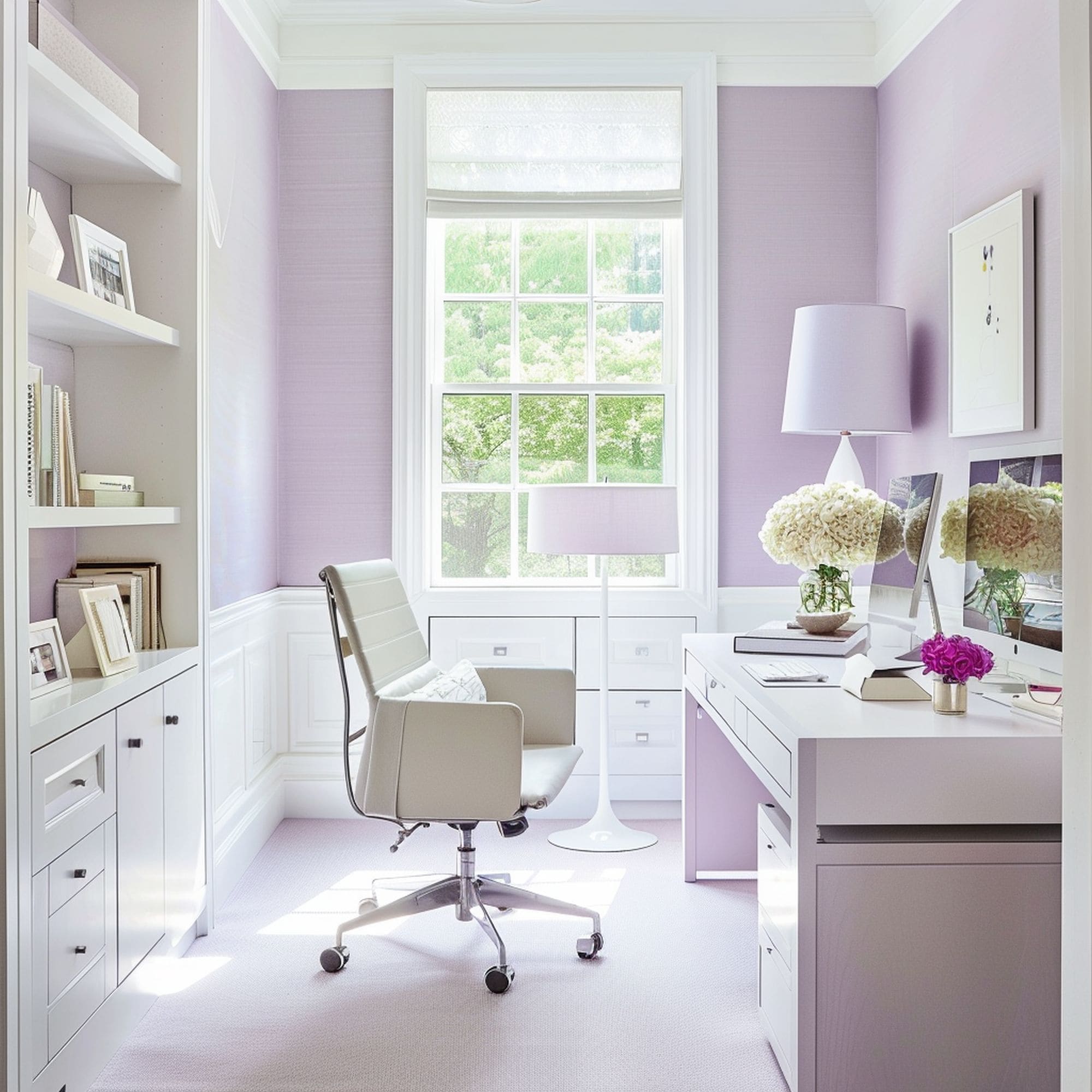Purple Home Office