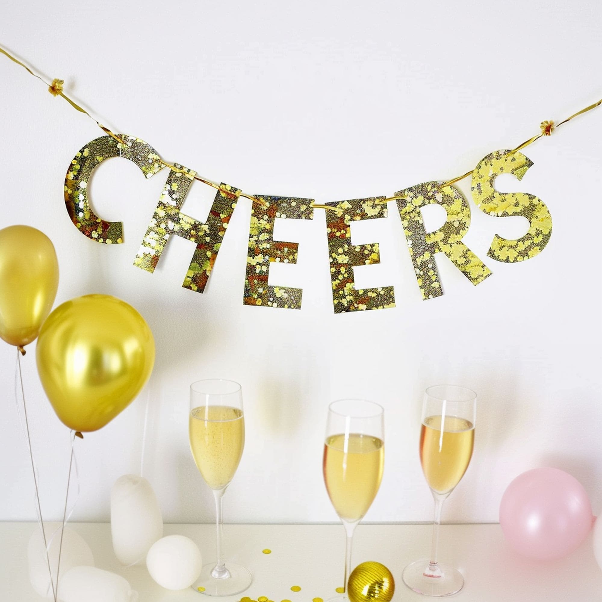 DIY Sequin Letter Garland
