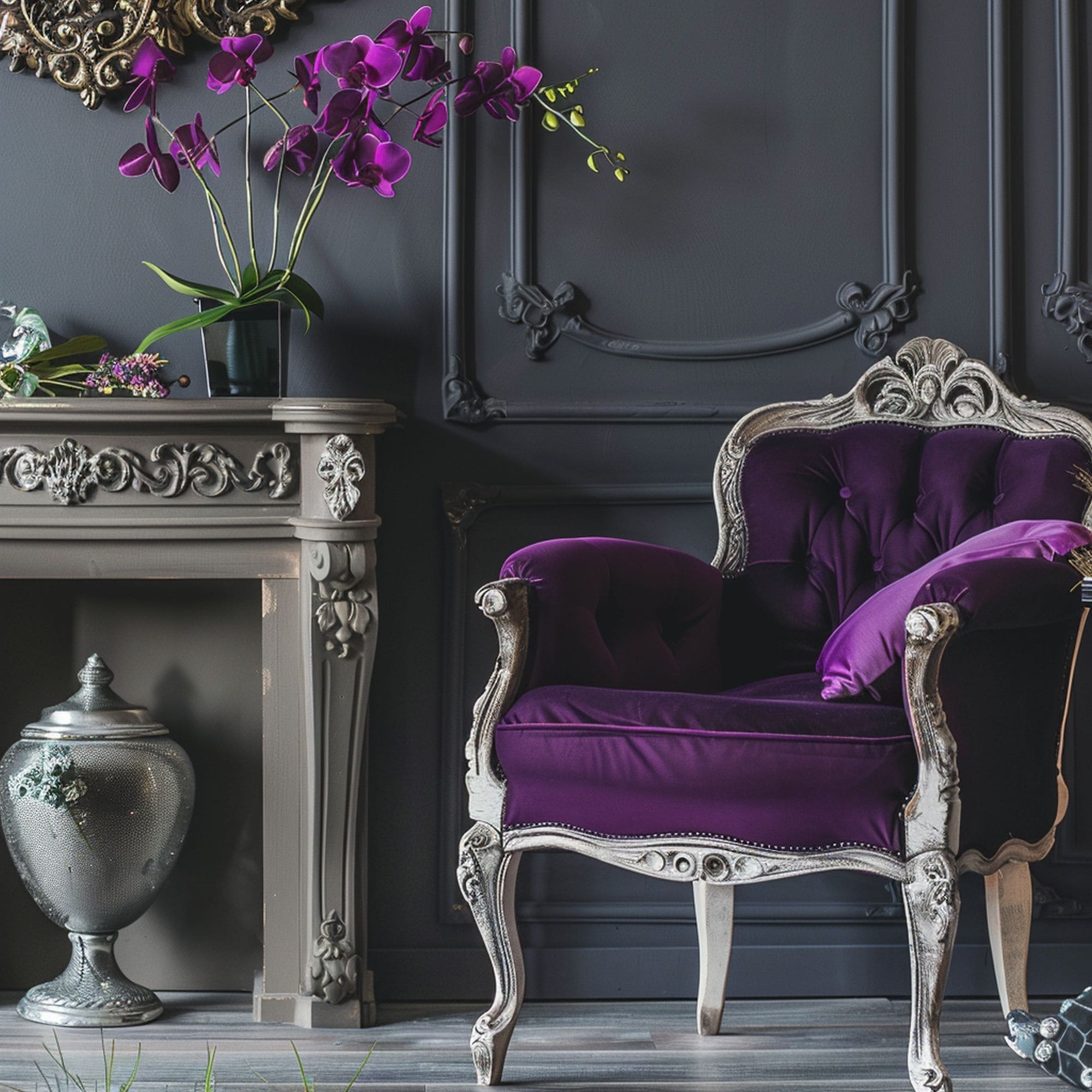 Purple Vintage Chair