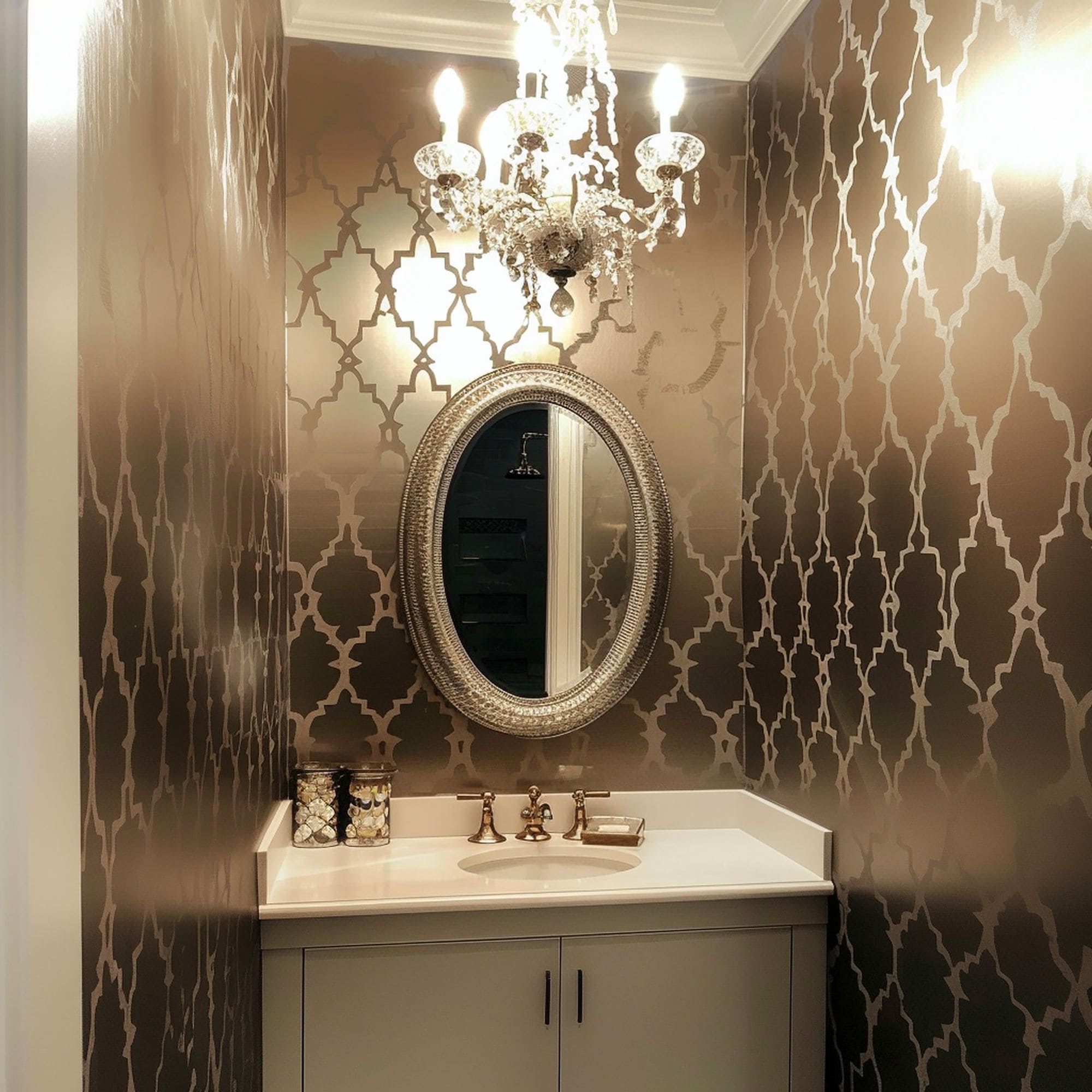 Glamorous Powder Room