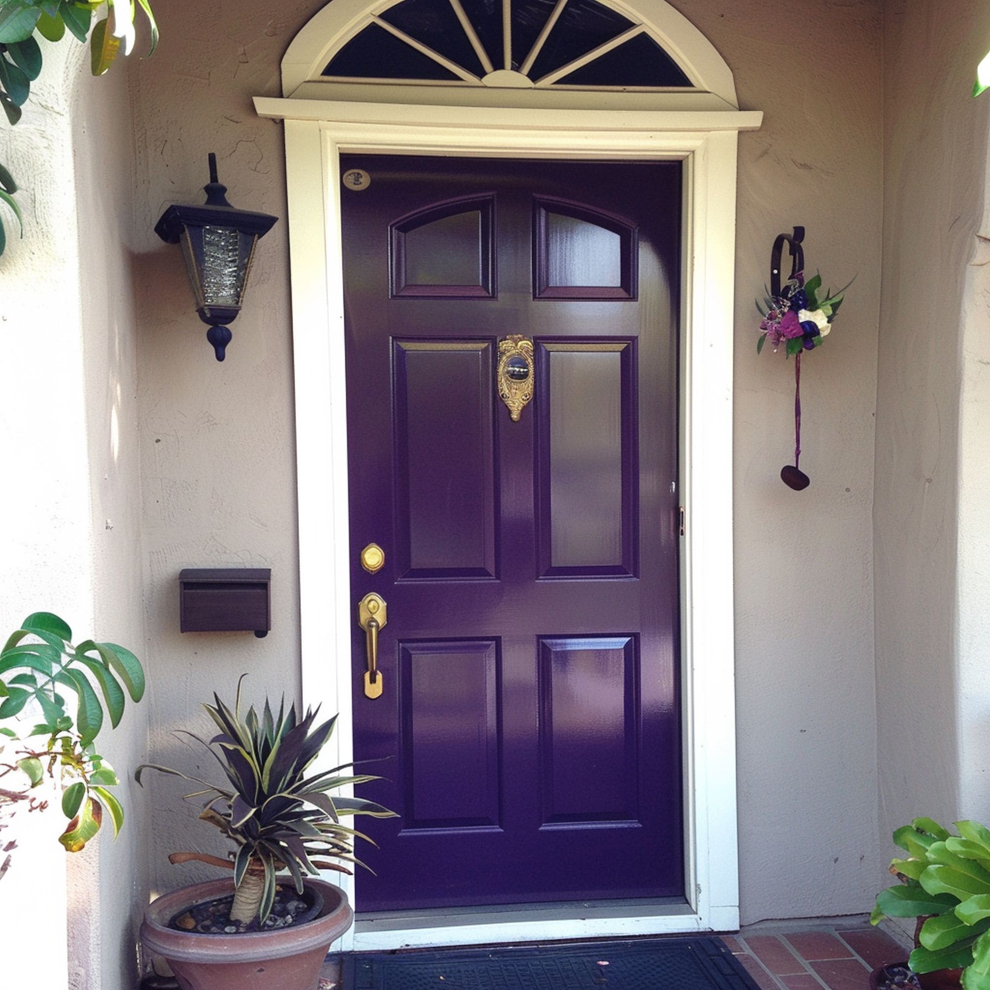 Purple Front Door