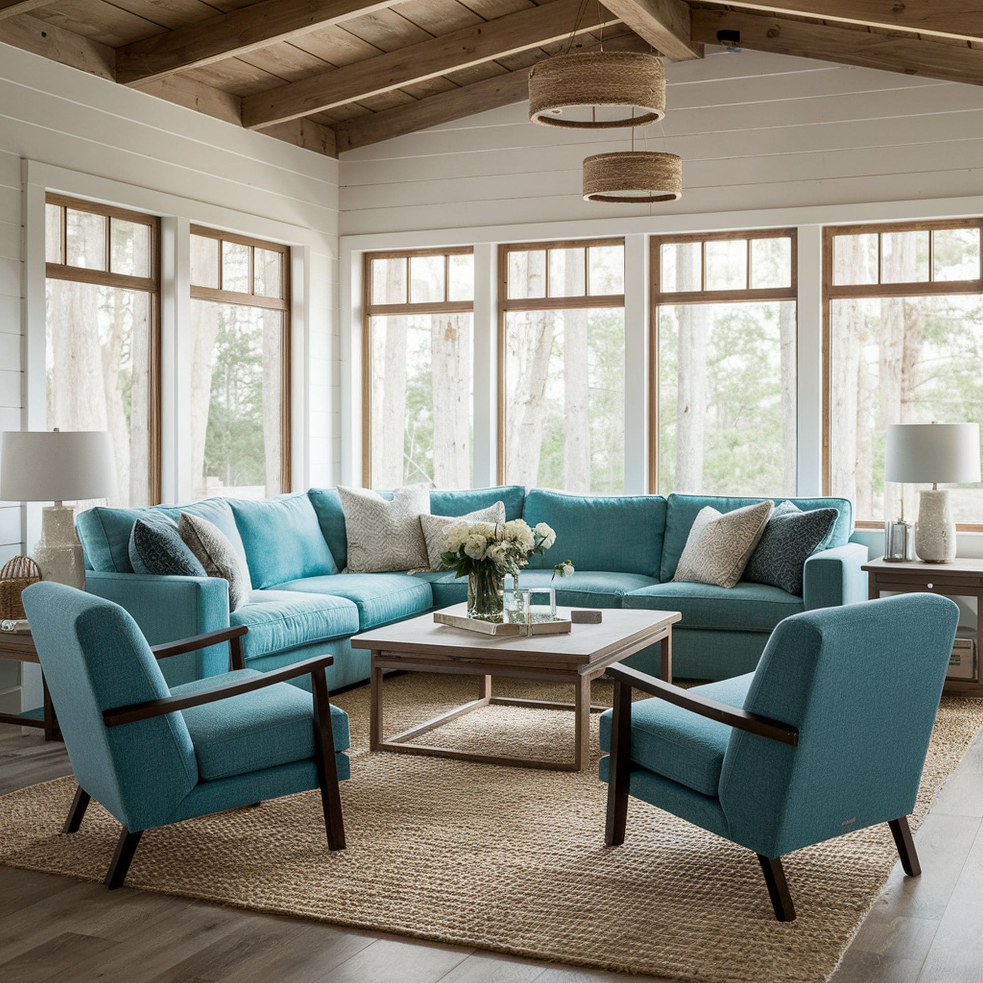 Turquoise Sunroom