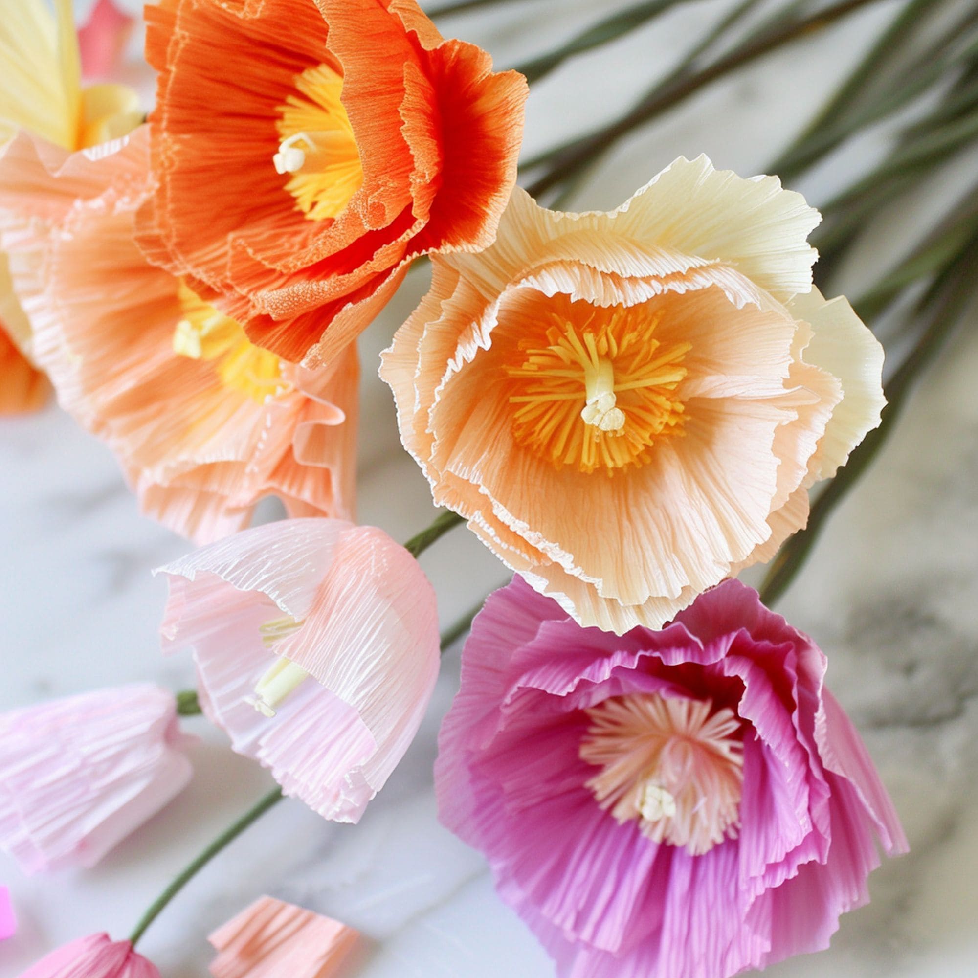 DIY Crepe Paper Flowers