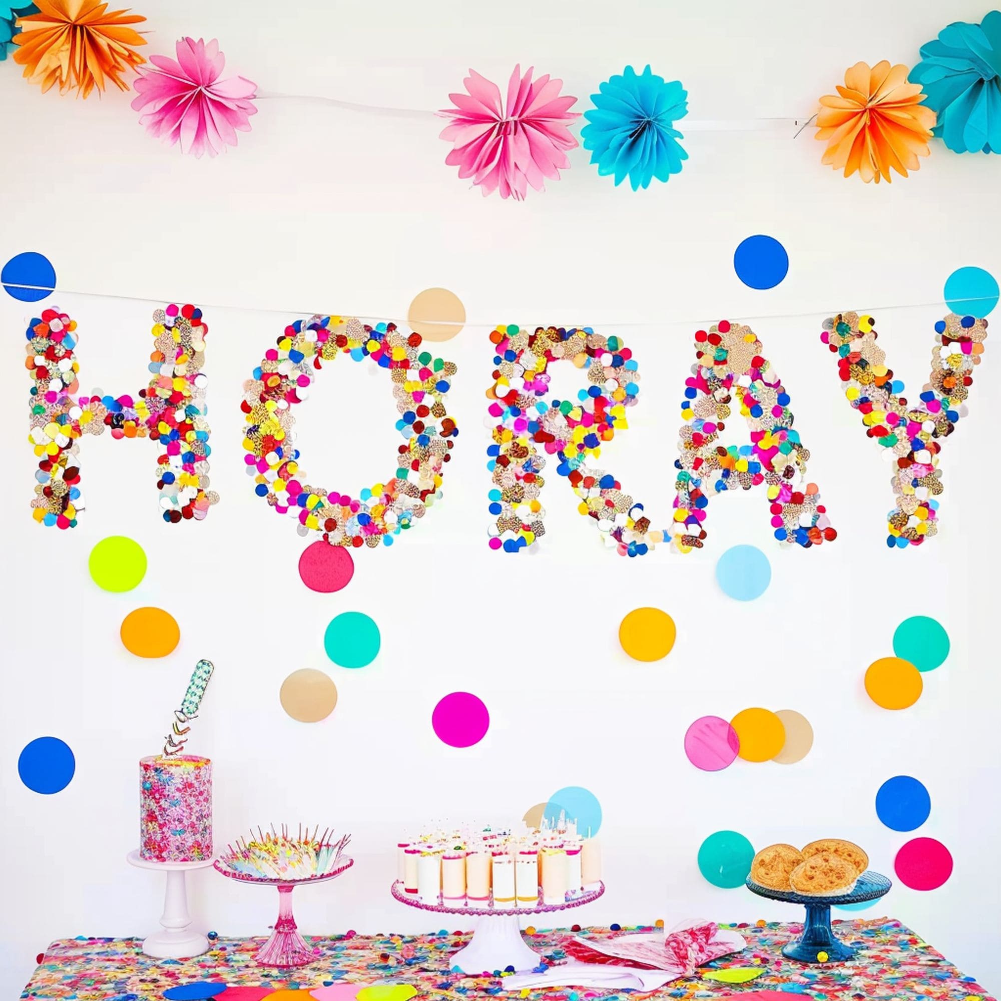 DIY Flashy Letter Backdrop