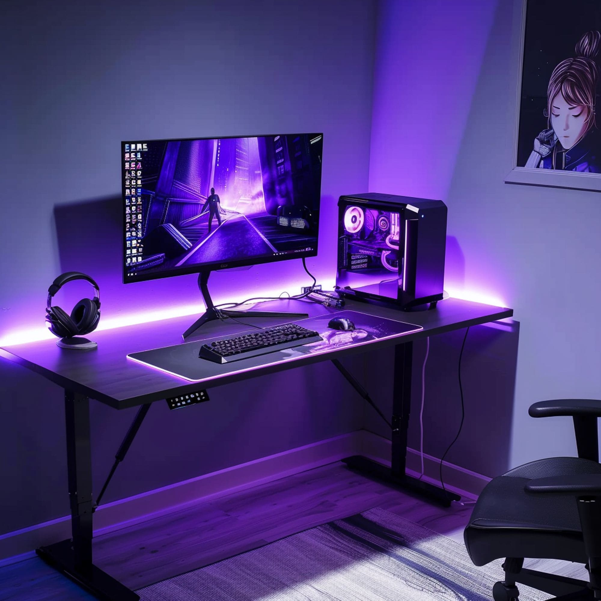 Purple Gaming Station