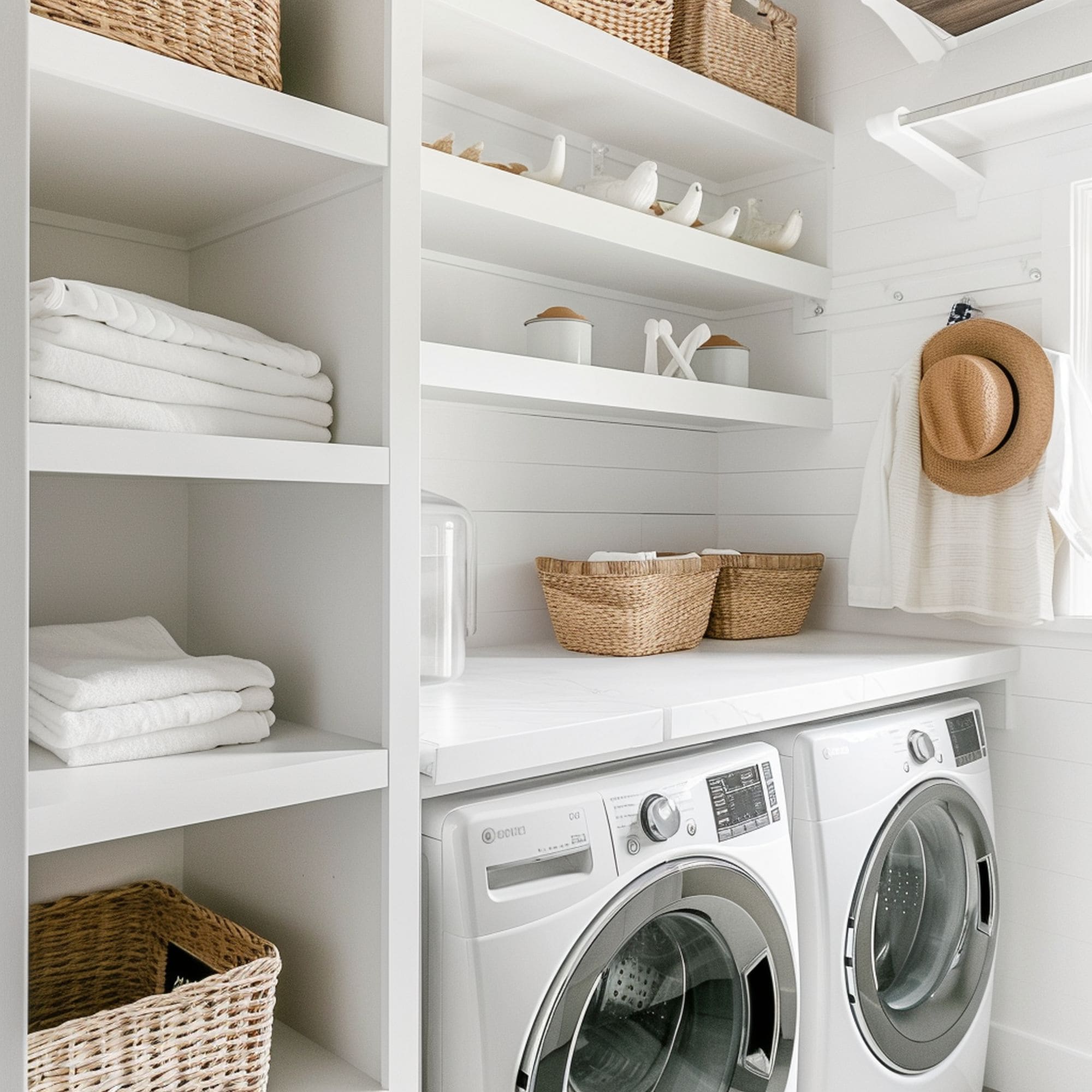 Laundry Room With Lots of Storage Space