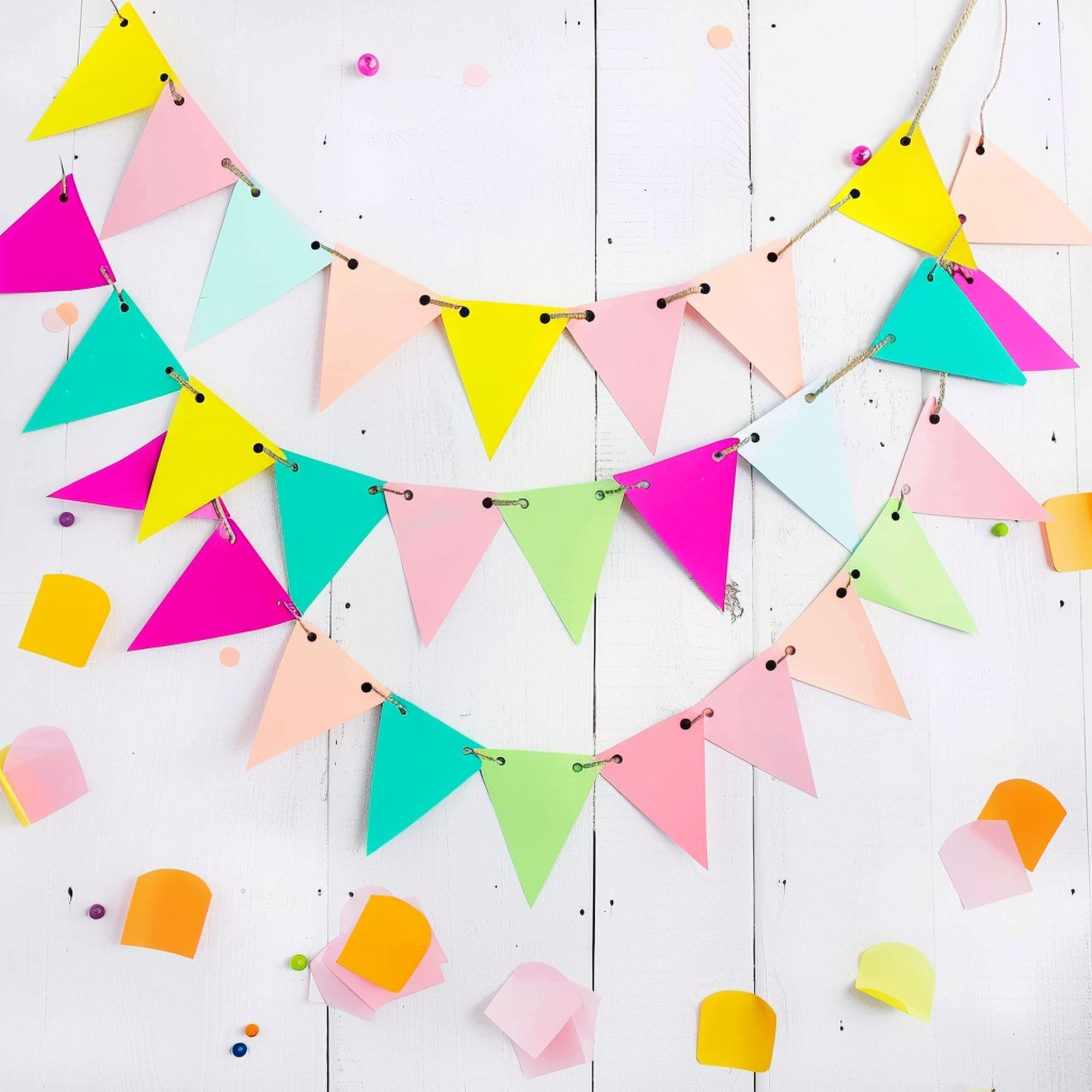 DIY Colorful Wood Banner