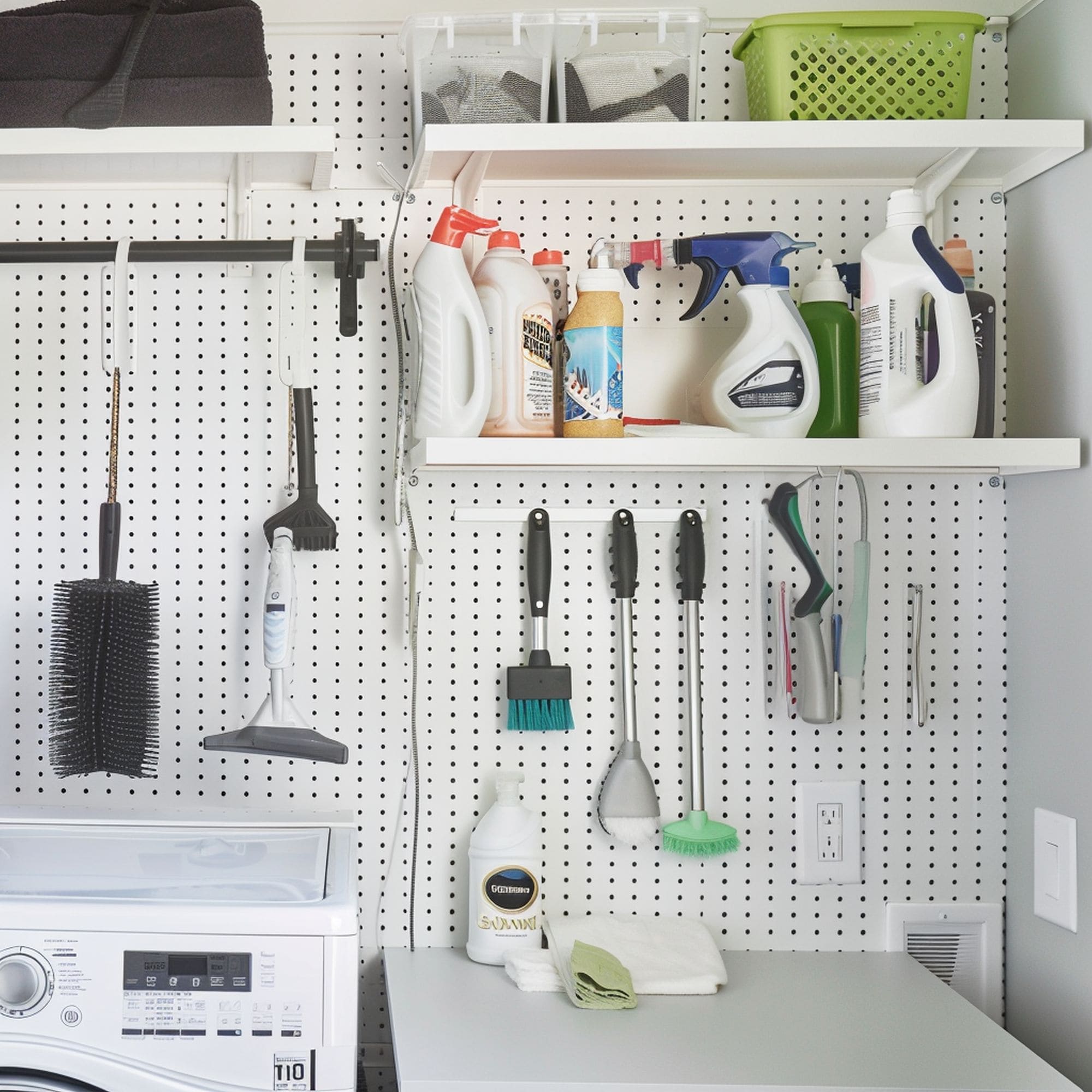 Laundry Room Pegboard