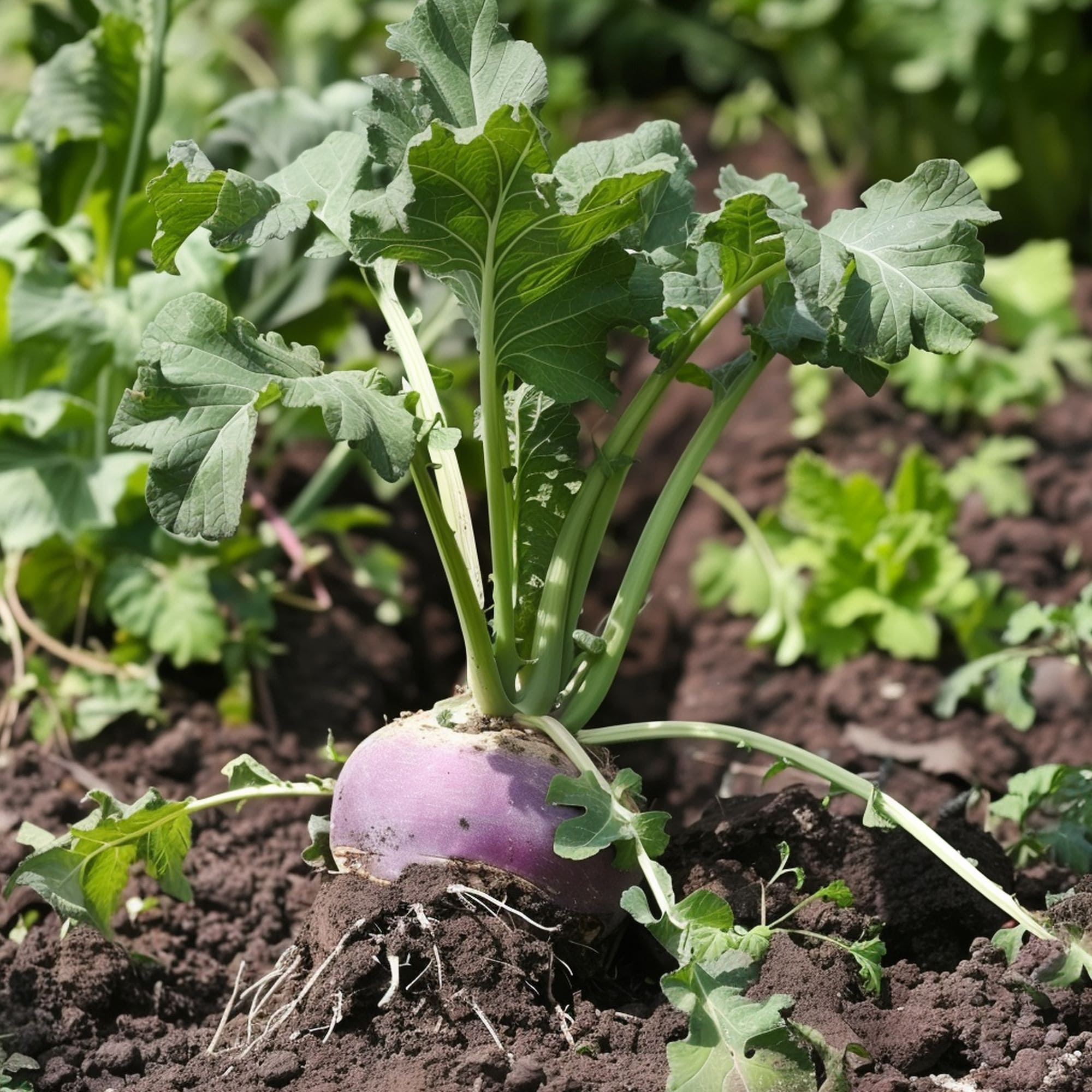 Rutabaga in a Shade Garden