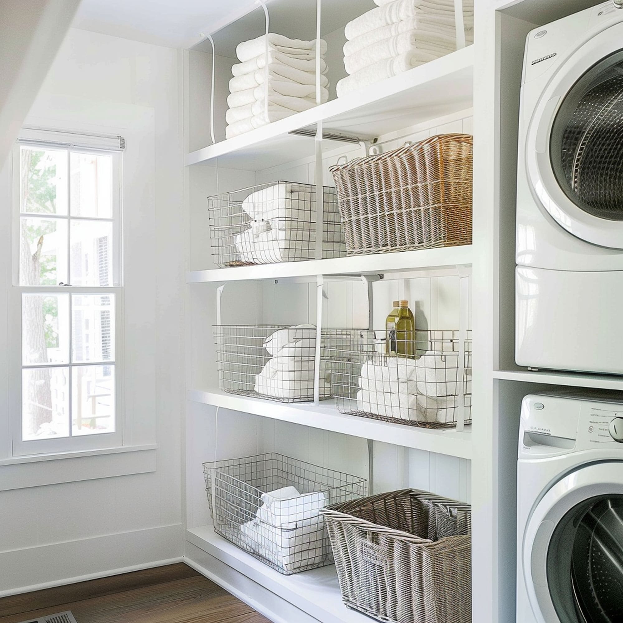 Laundry Room Matching Storage Baskets
