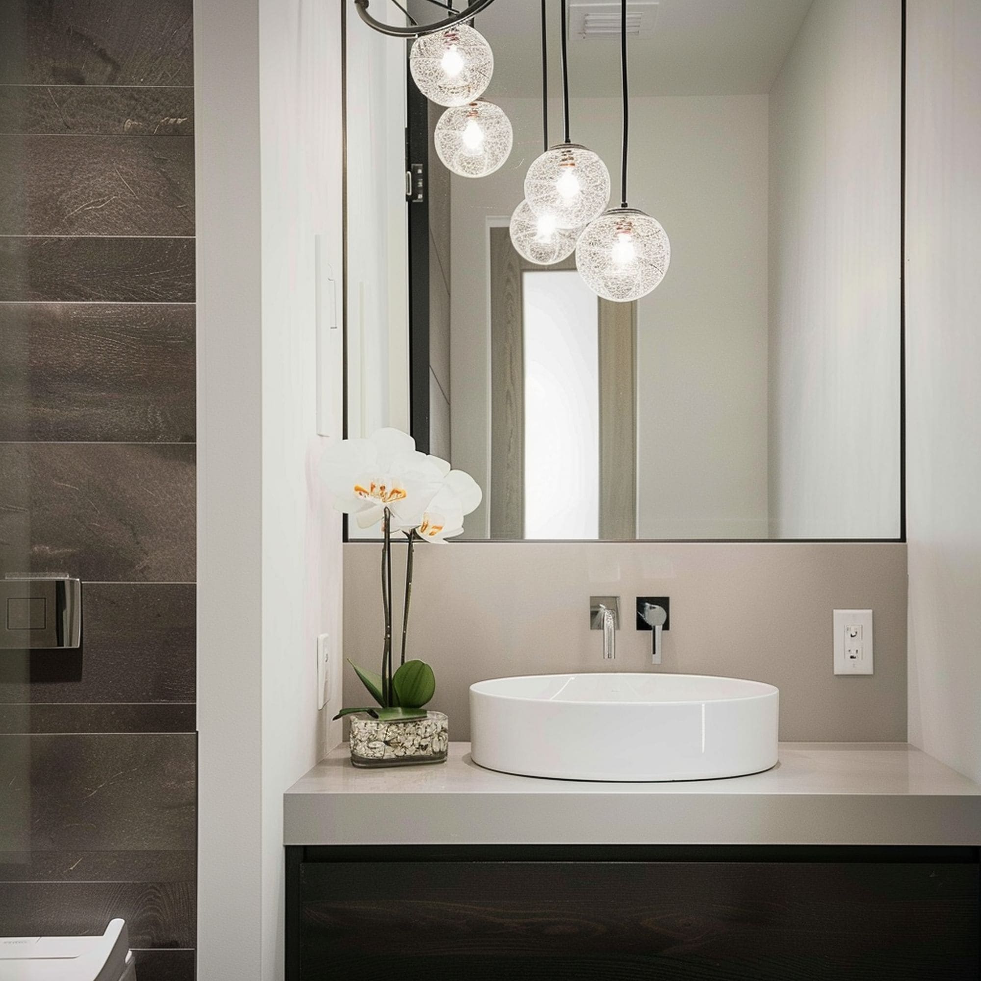 Hotel Inspired Powder Room