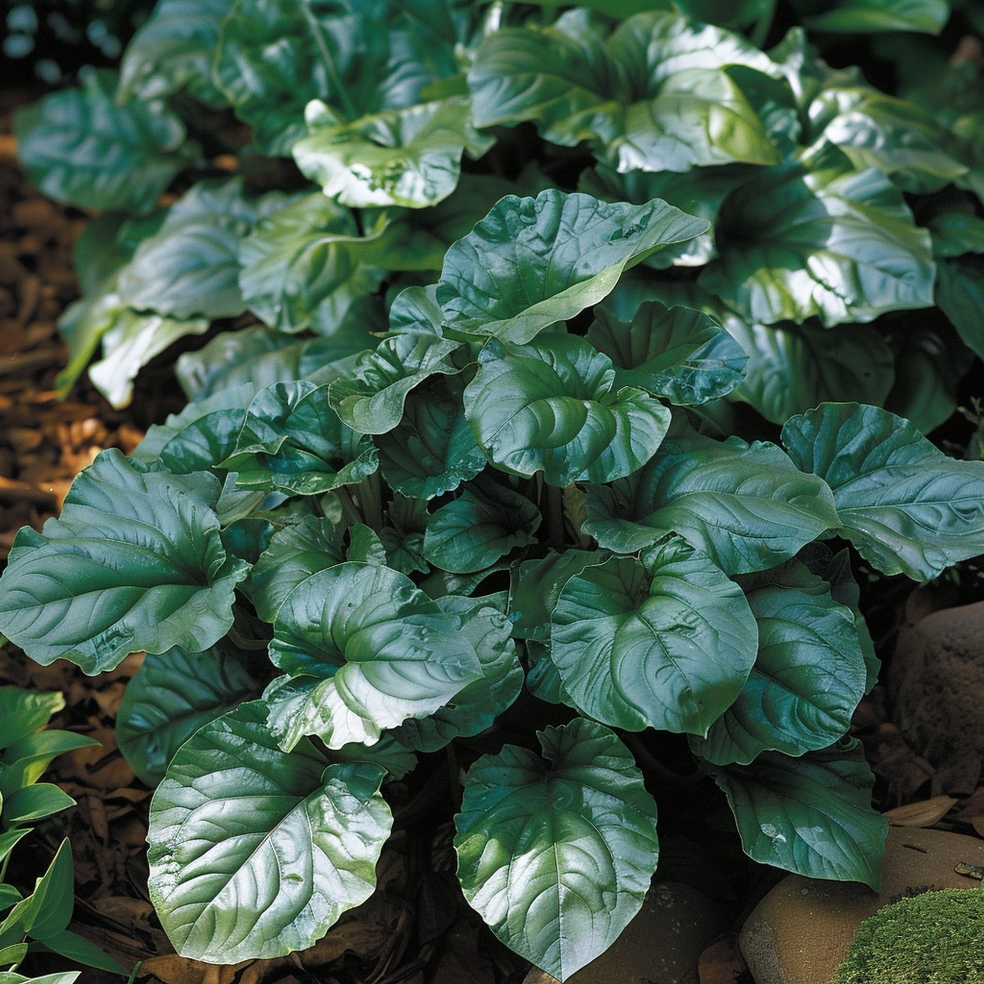Tatsoi in a Shade Garden
