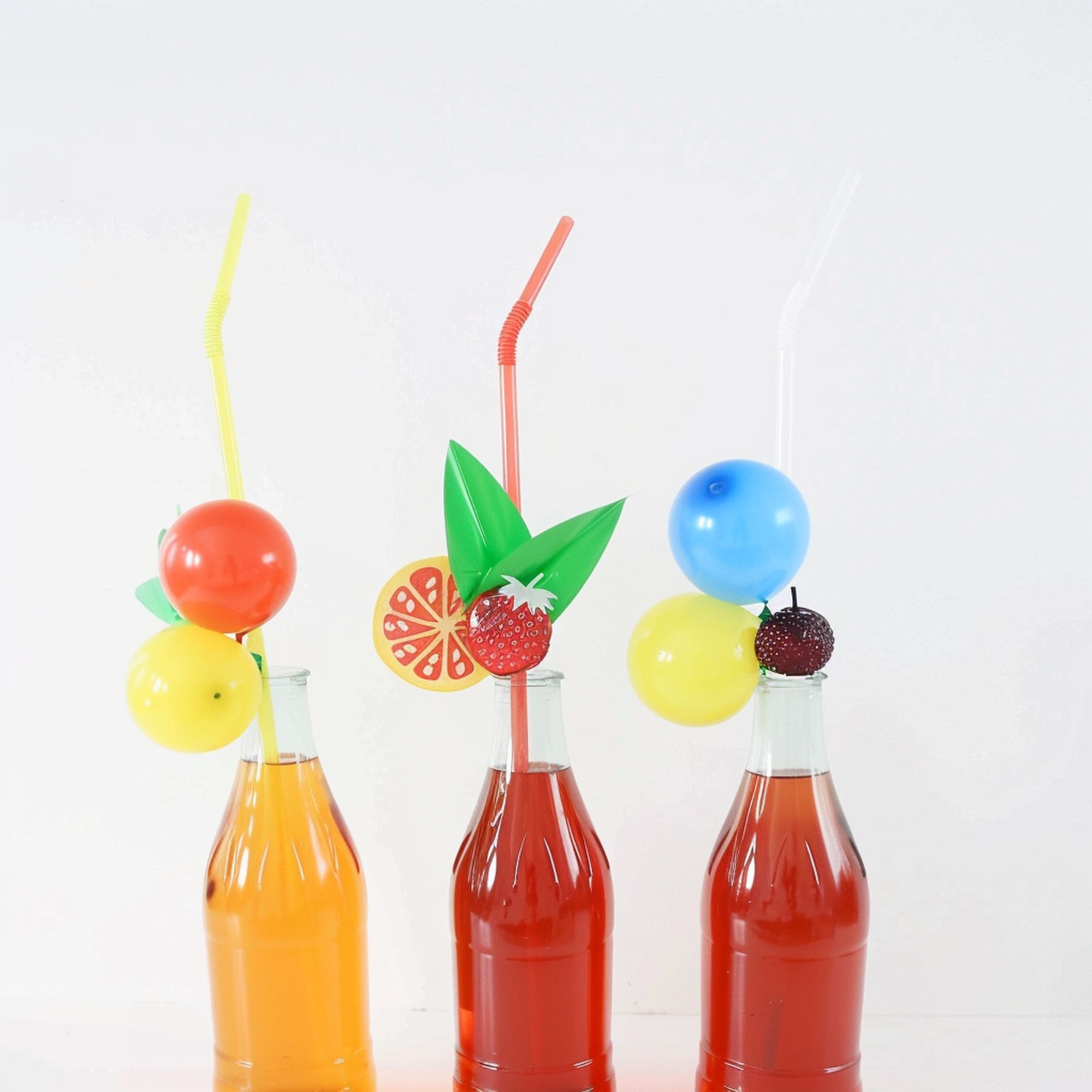 DIY Balloon Bottle Straws
