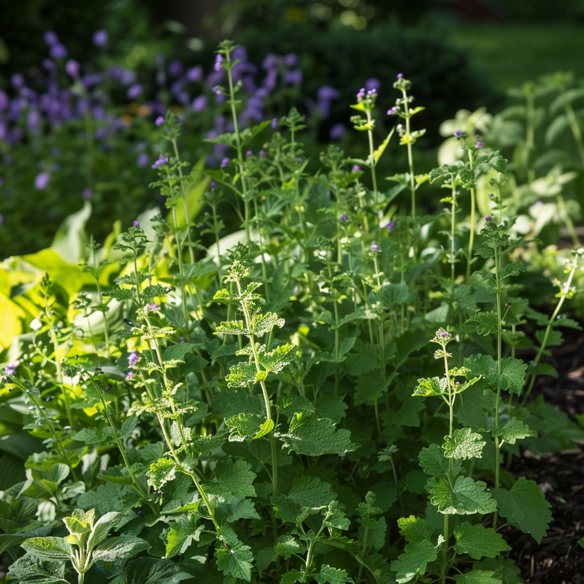 Catnip in a Shade Garden