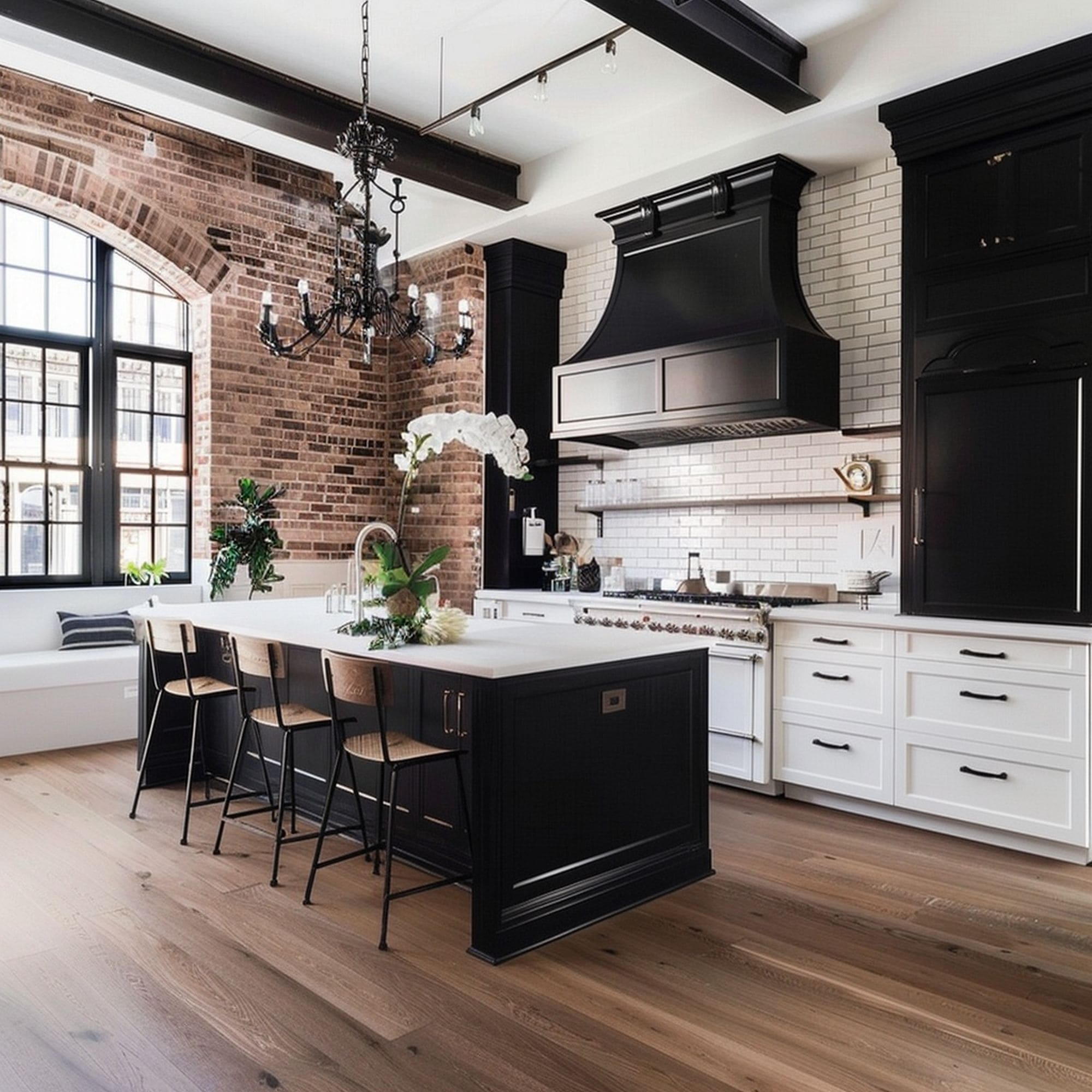 Industrial Black Kitchen