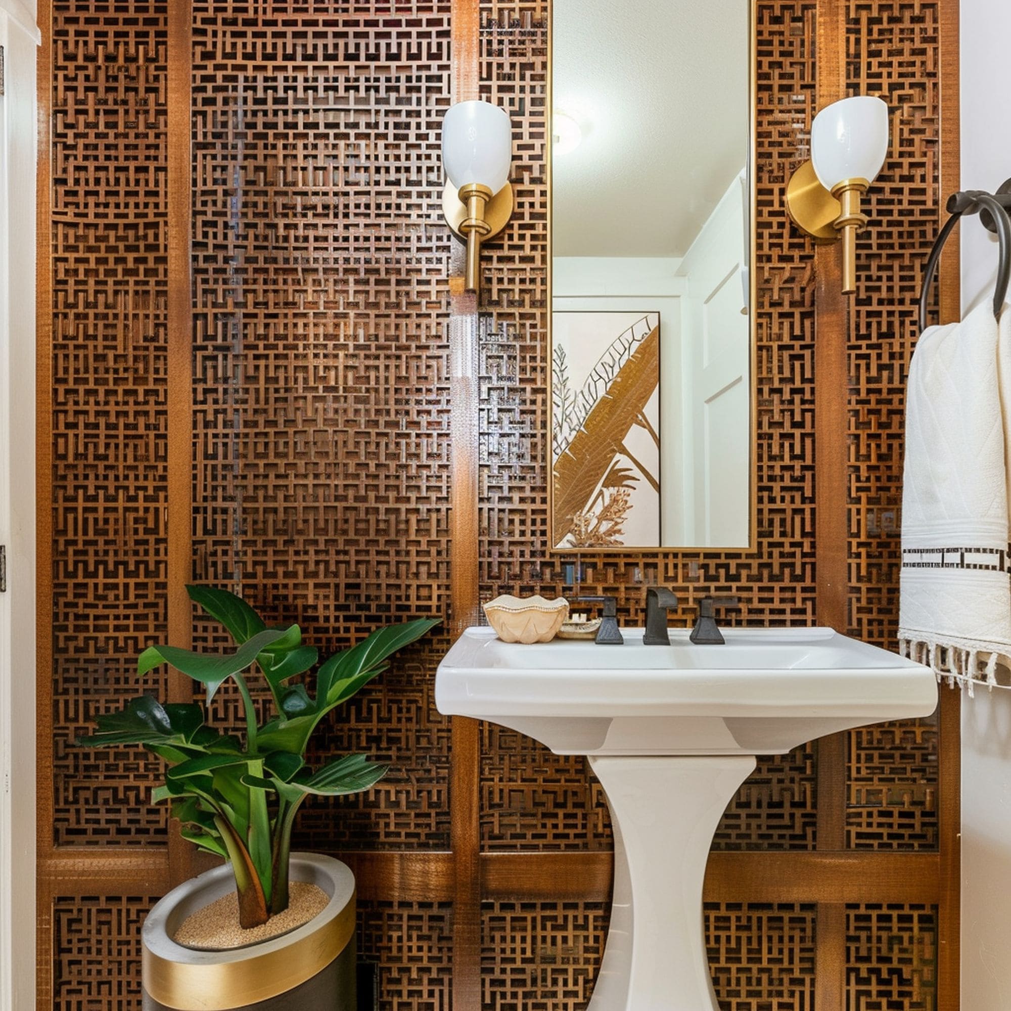 Moroccan Inspired Powder Room