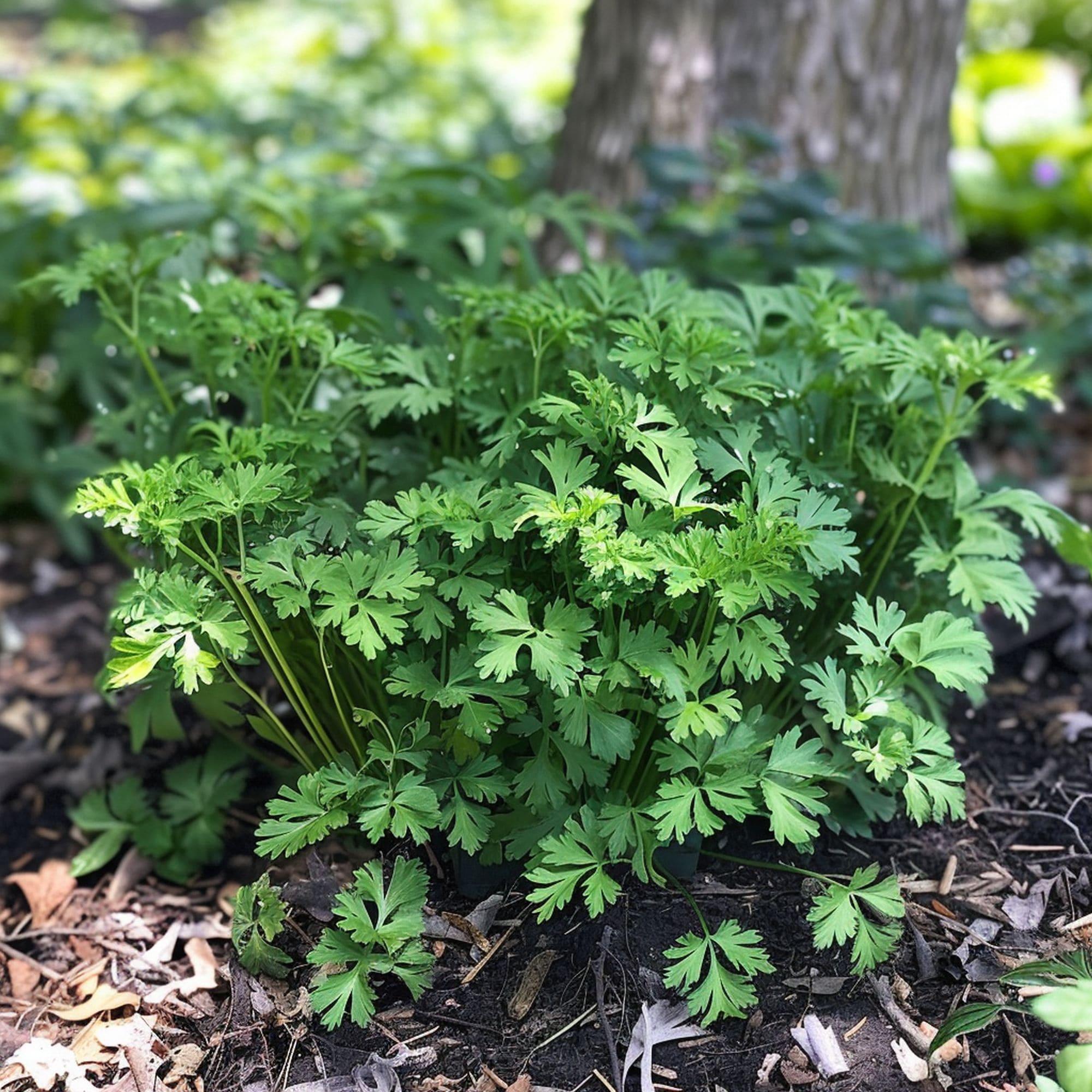 Parsley in a Shade Garden