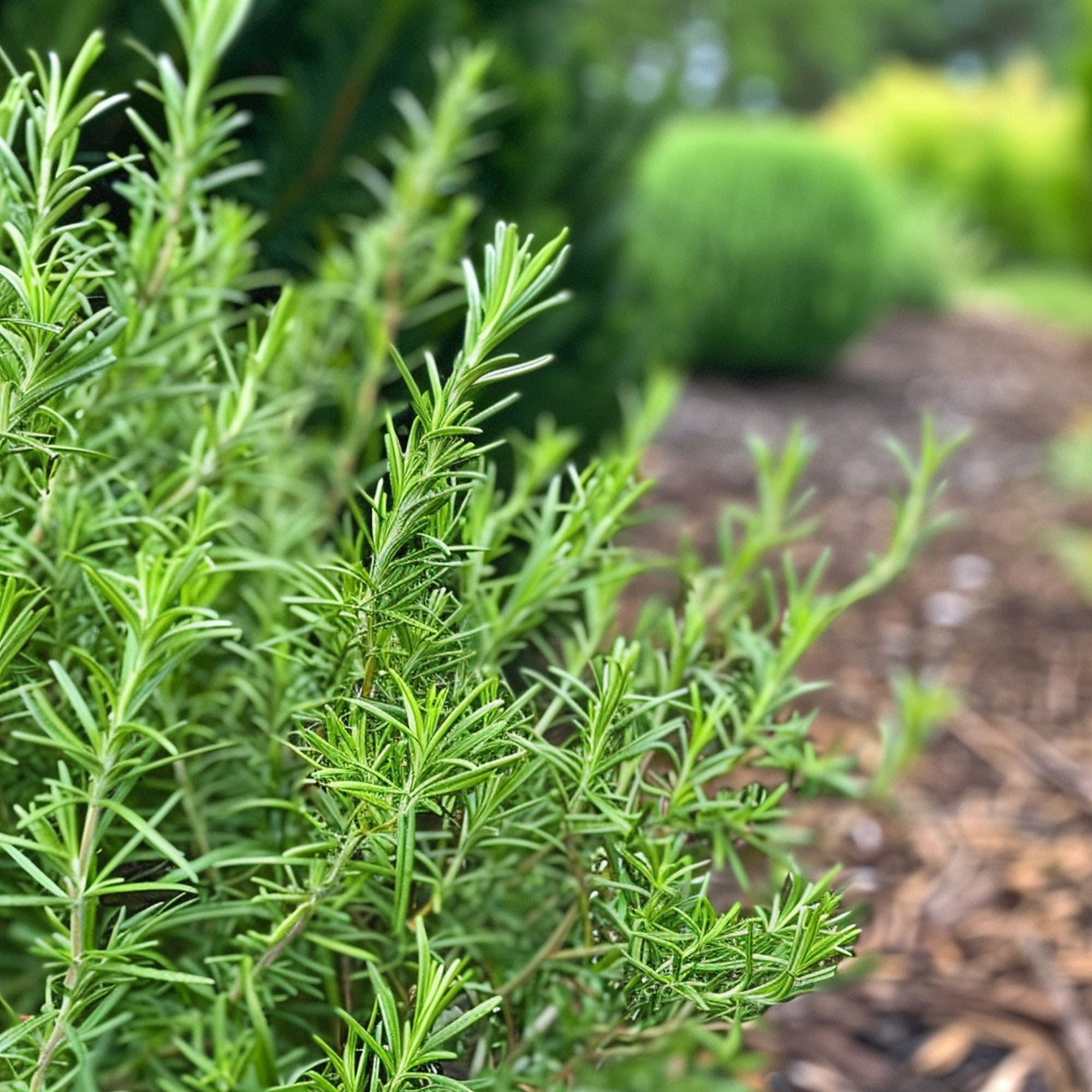 Rosemary in a Shade Garden