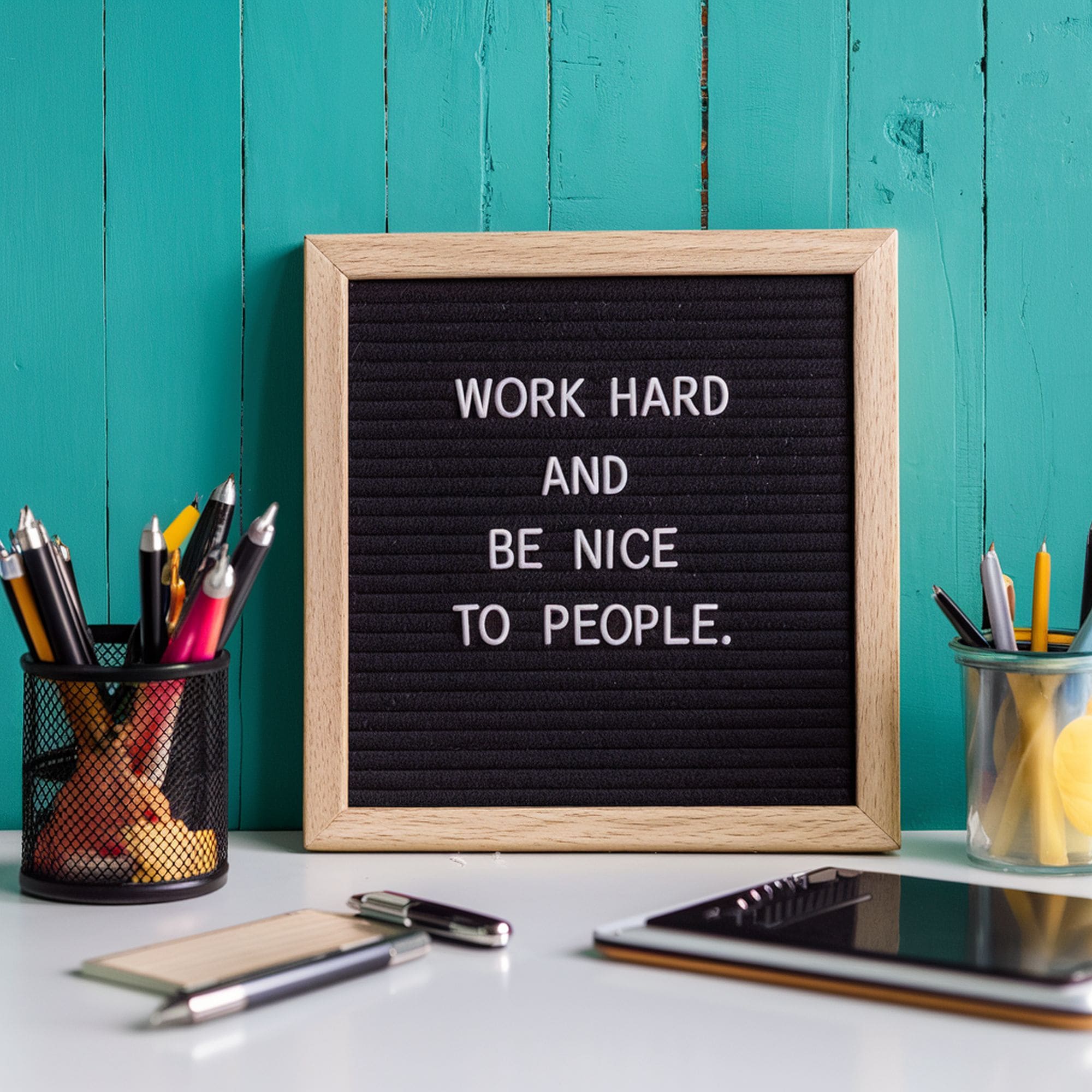 Letter Board in the Home Office