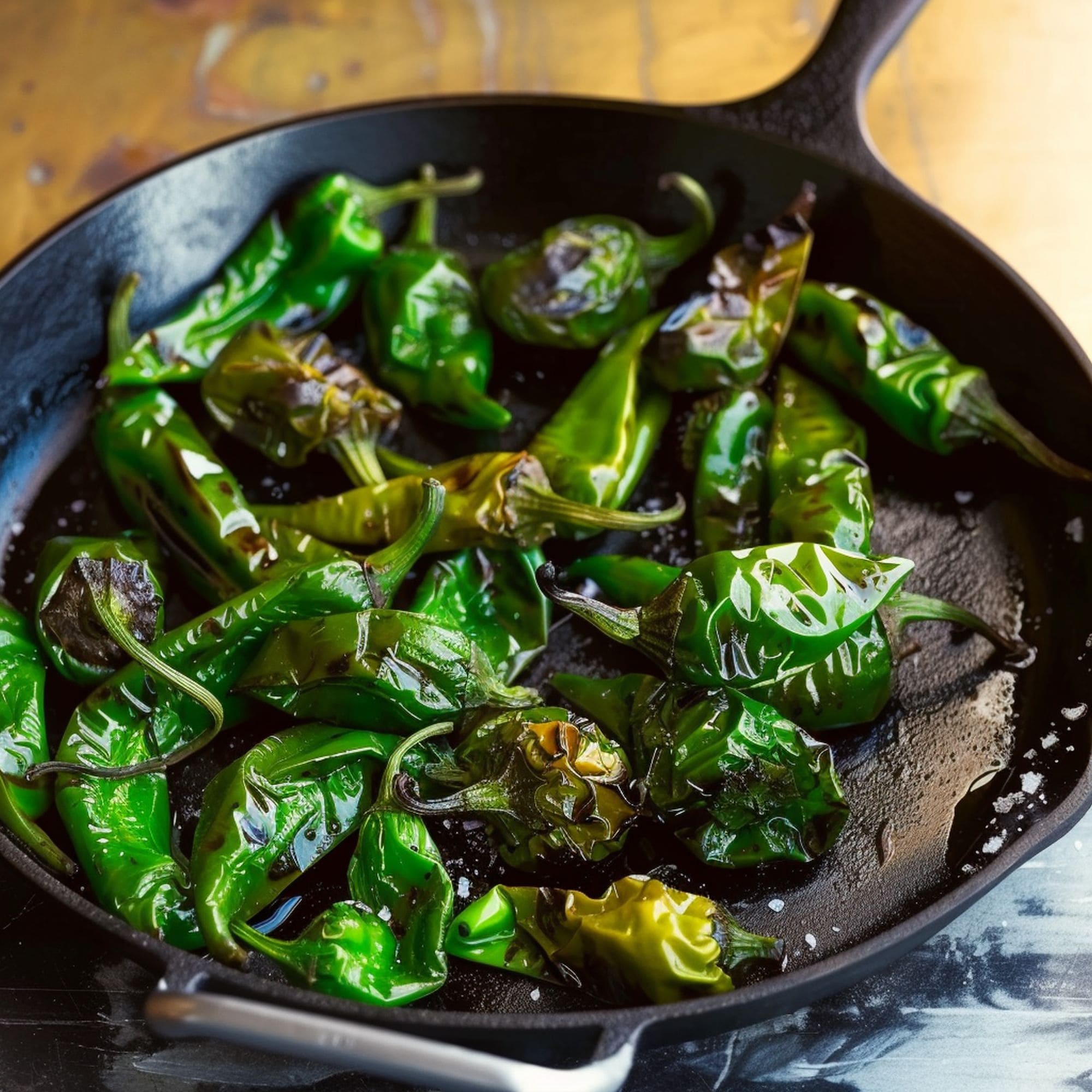 Blistered Padron Peppers