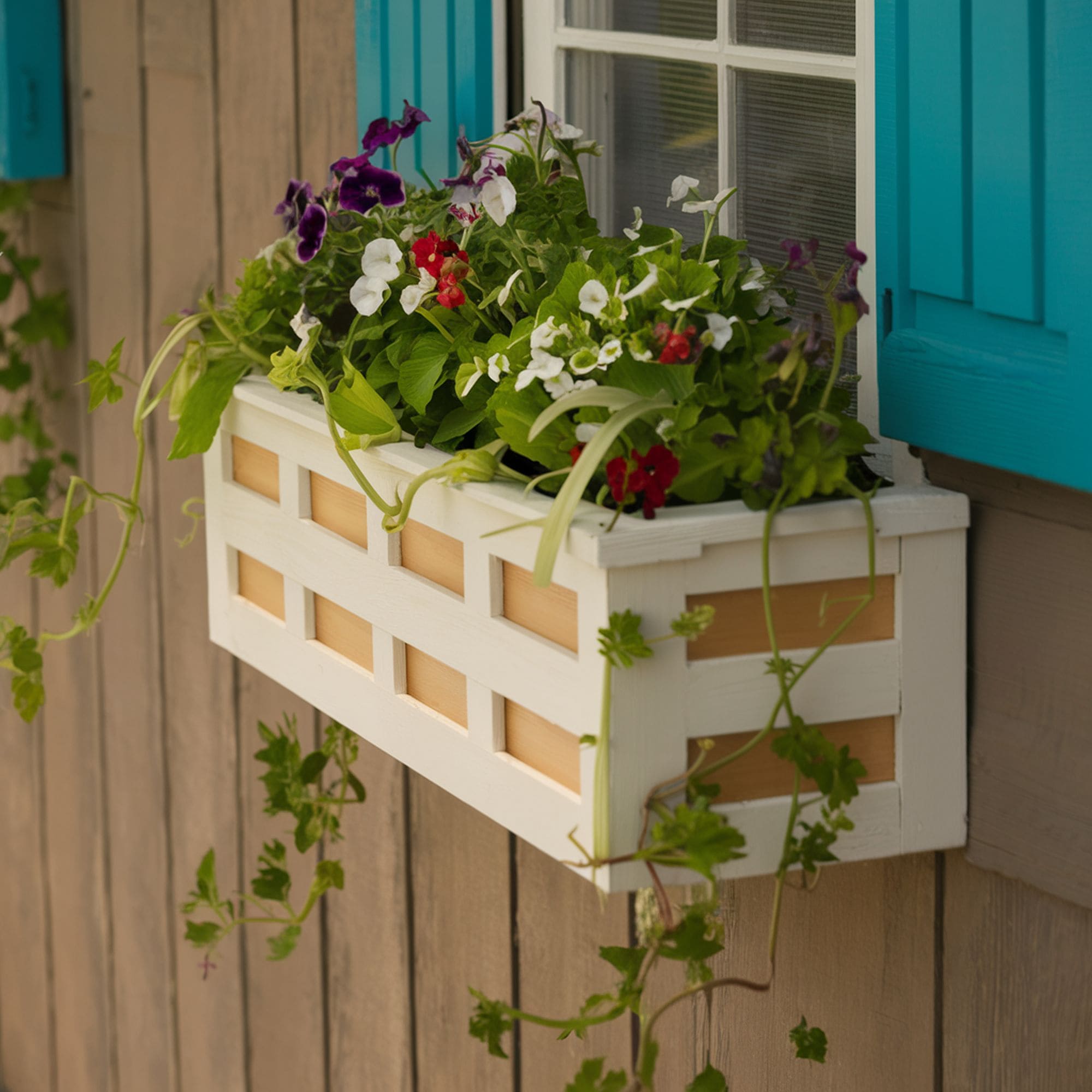 Lattice Style Window Box