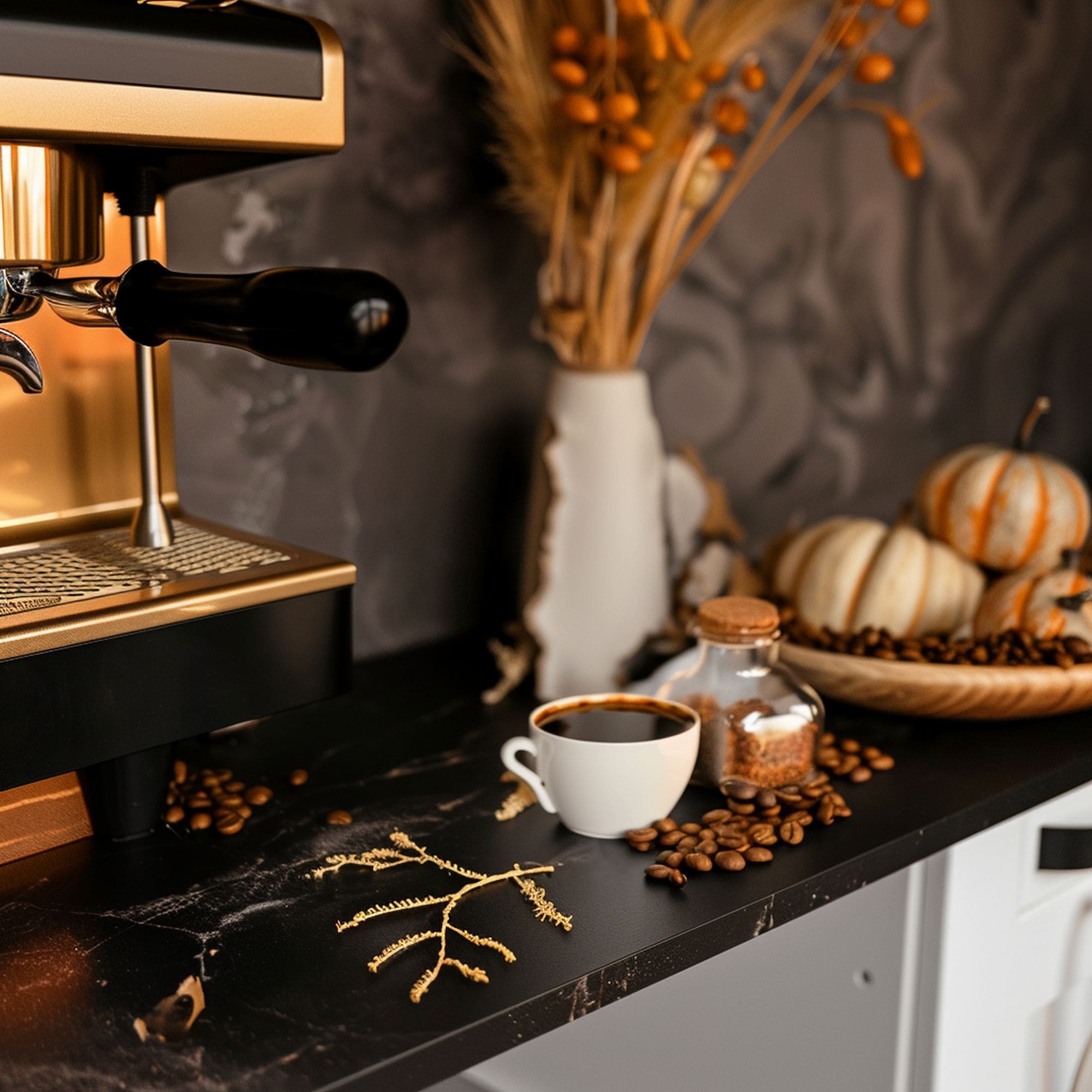 Coffee Bar With Autumn Theme