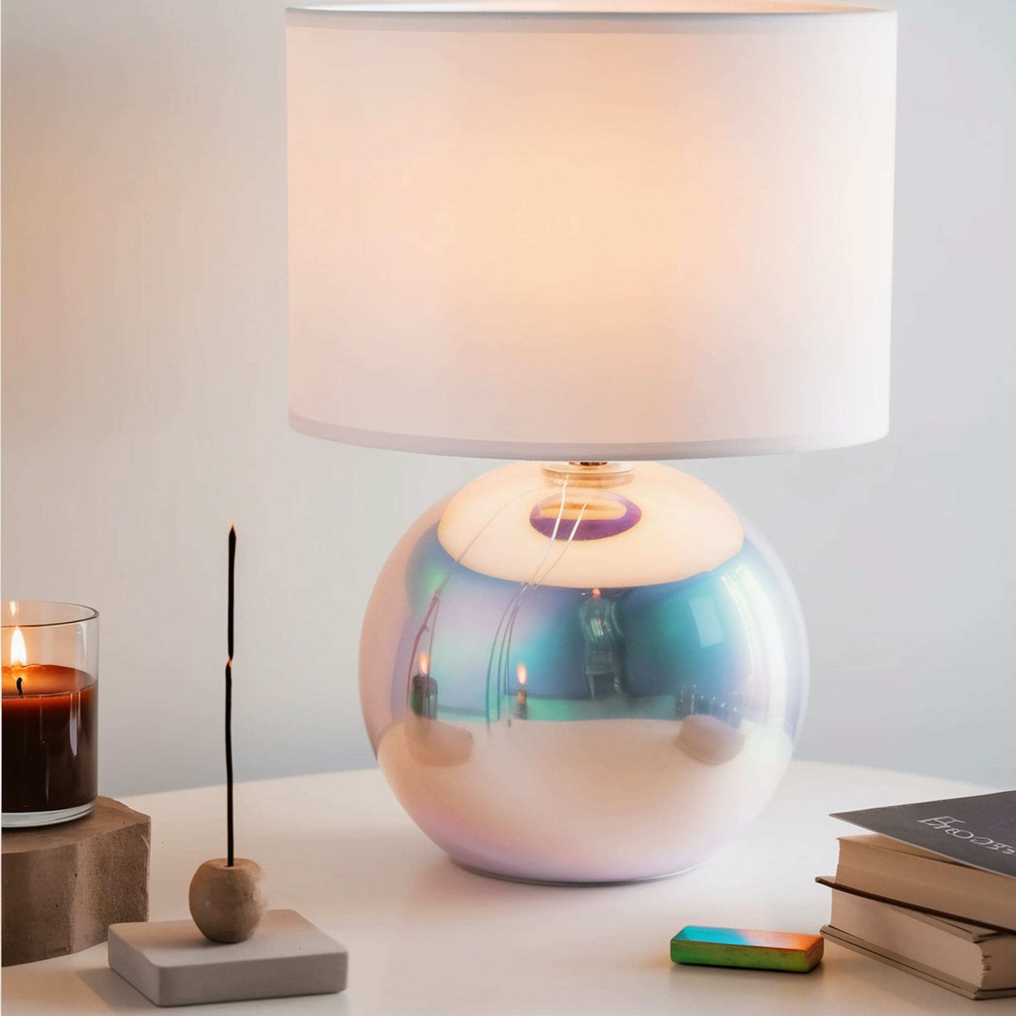 Iridescent Table Lamp