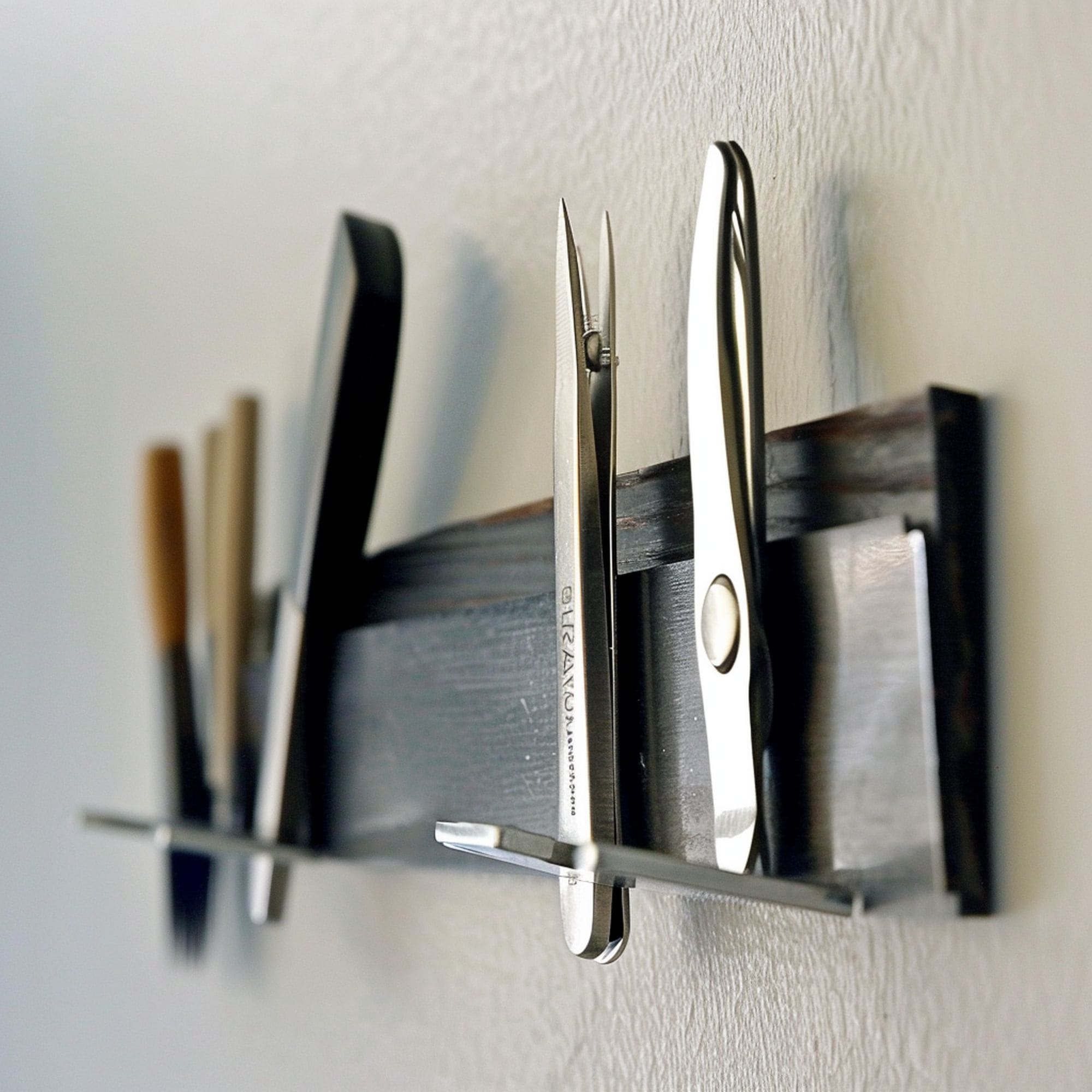 Magnetic Strip in Small Bathroom