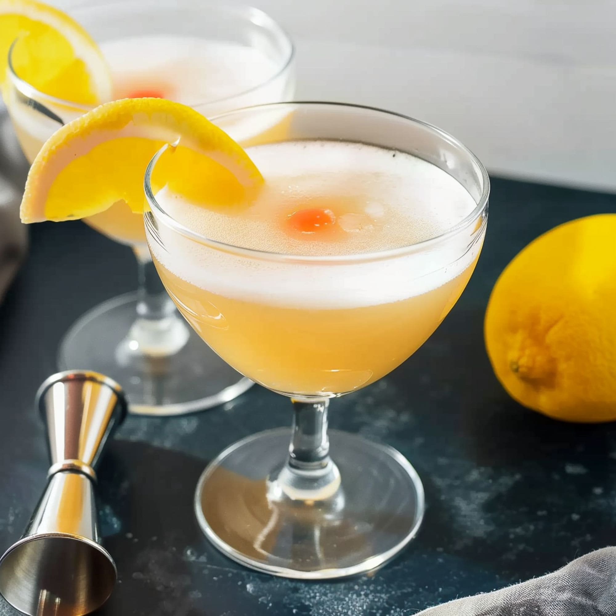 Bourbon Sour With Lavender