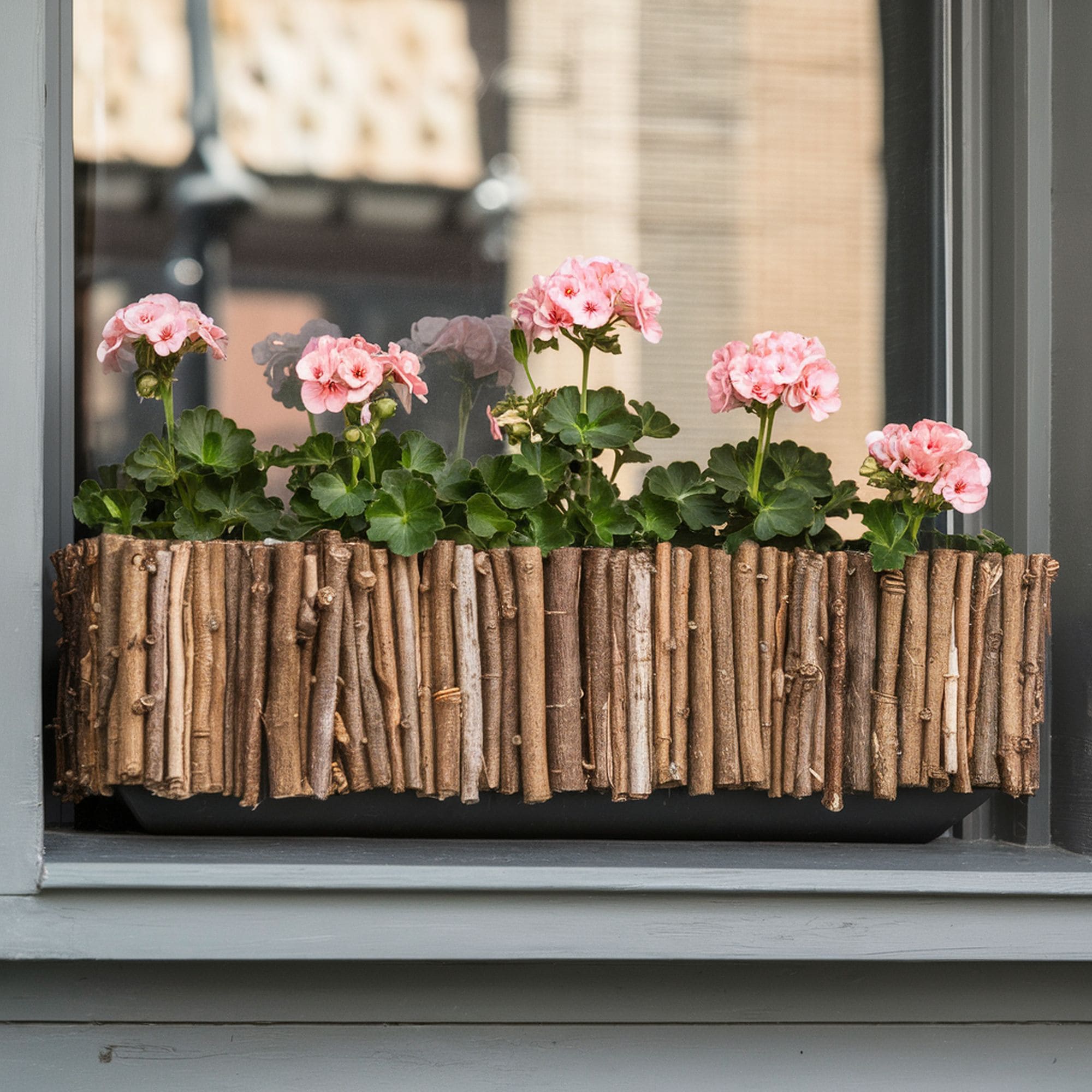DIY Sticks Window Box