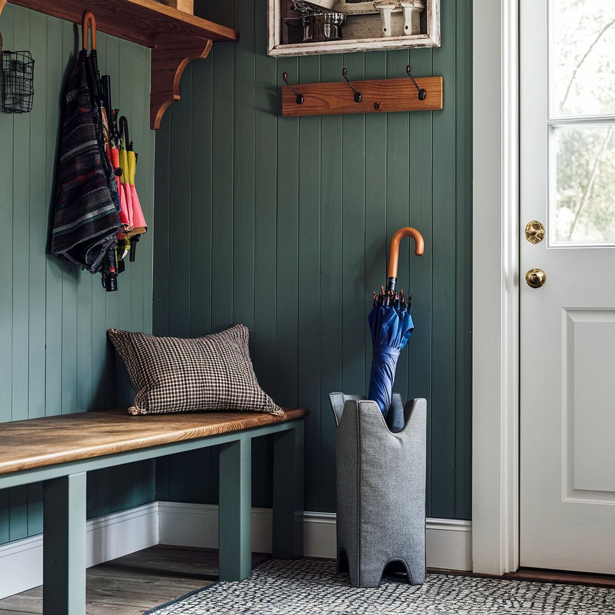 Umbrella Stand in Mudroom