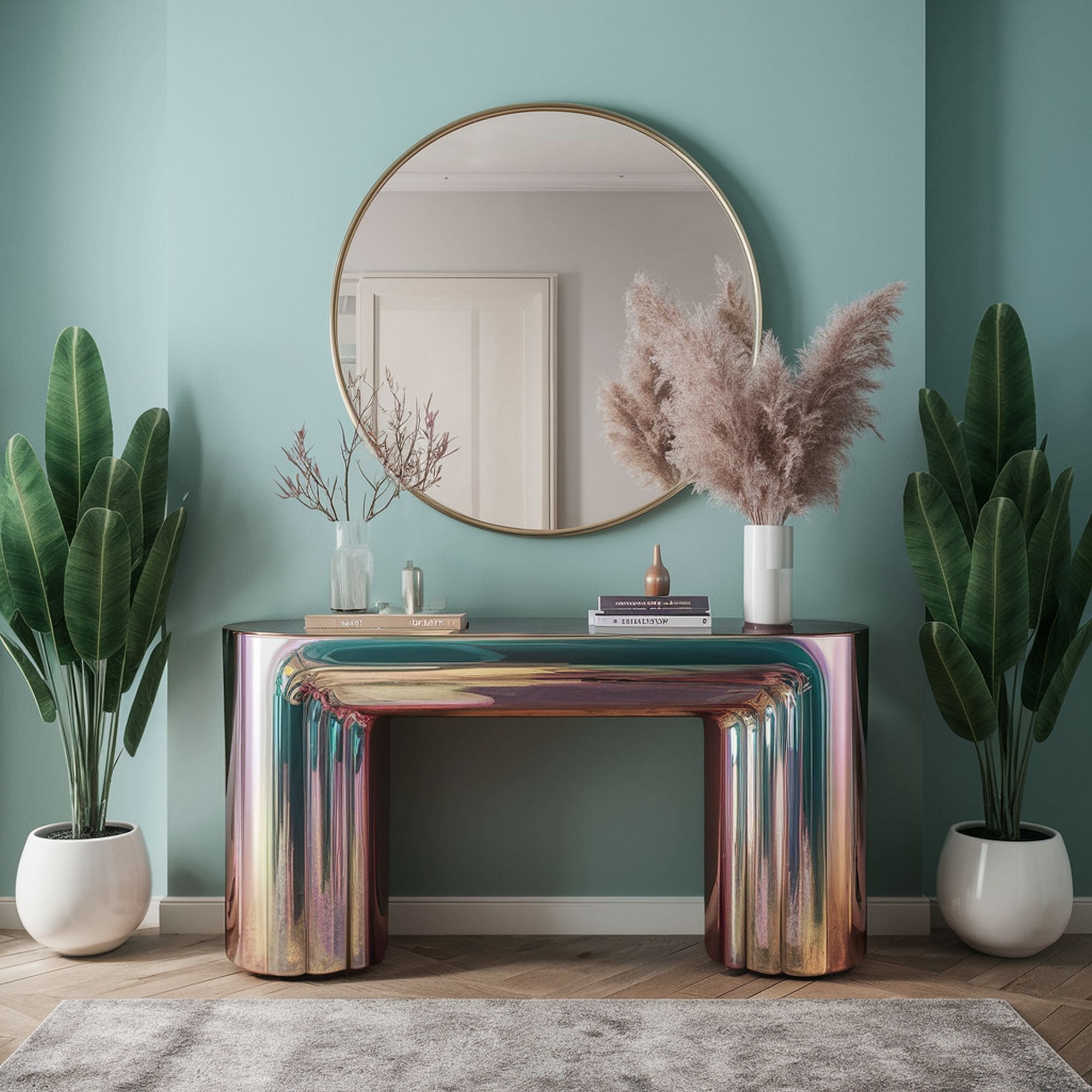 Iridescent Console Table