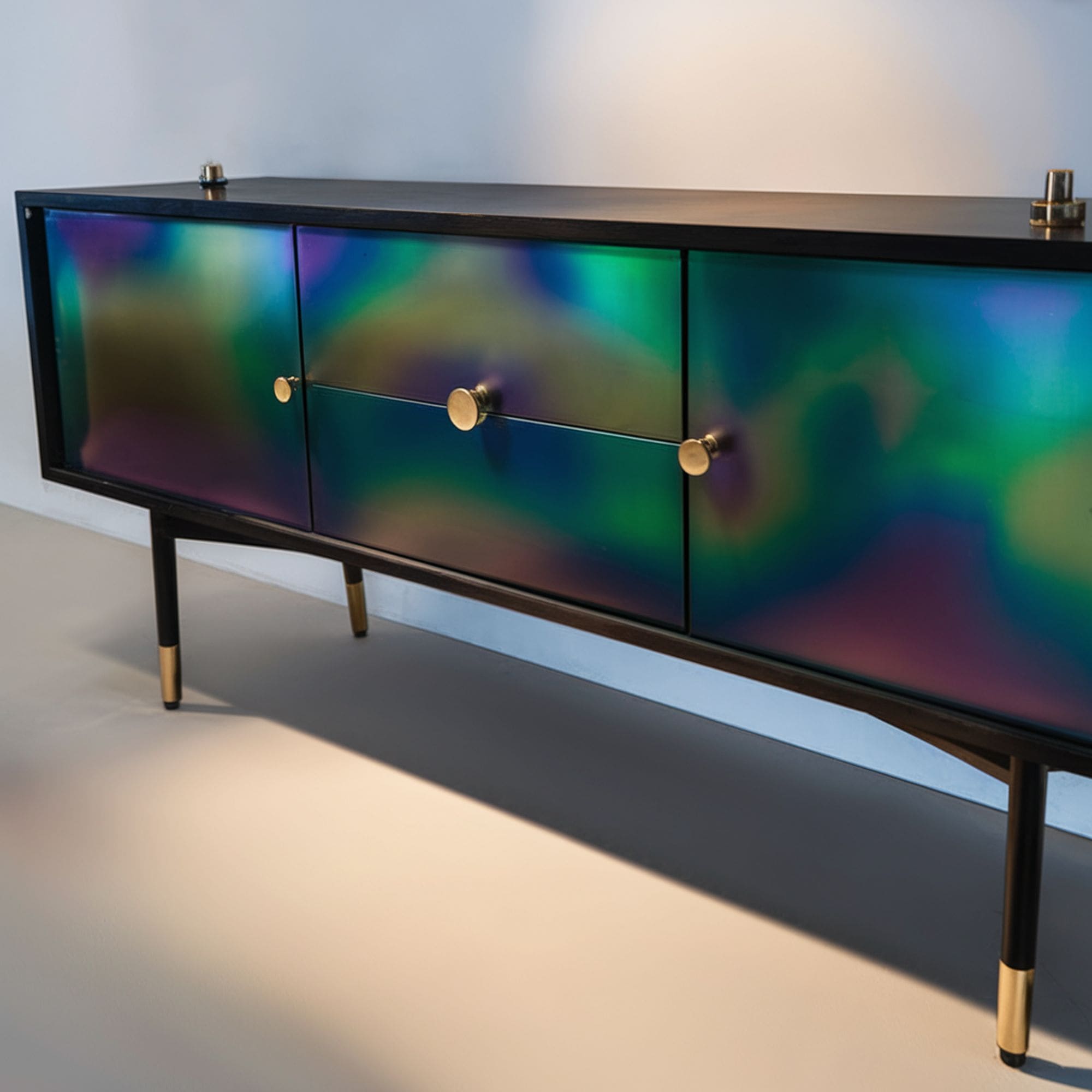 Iridescent TV Table