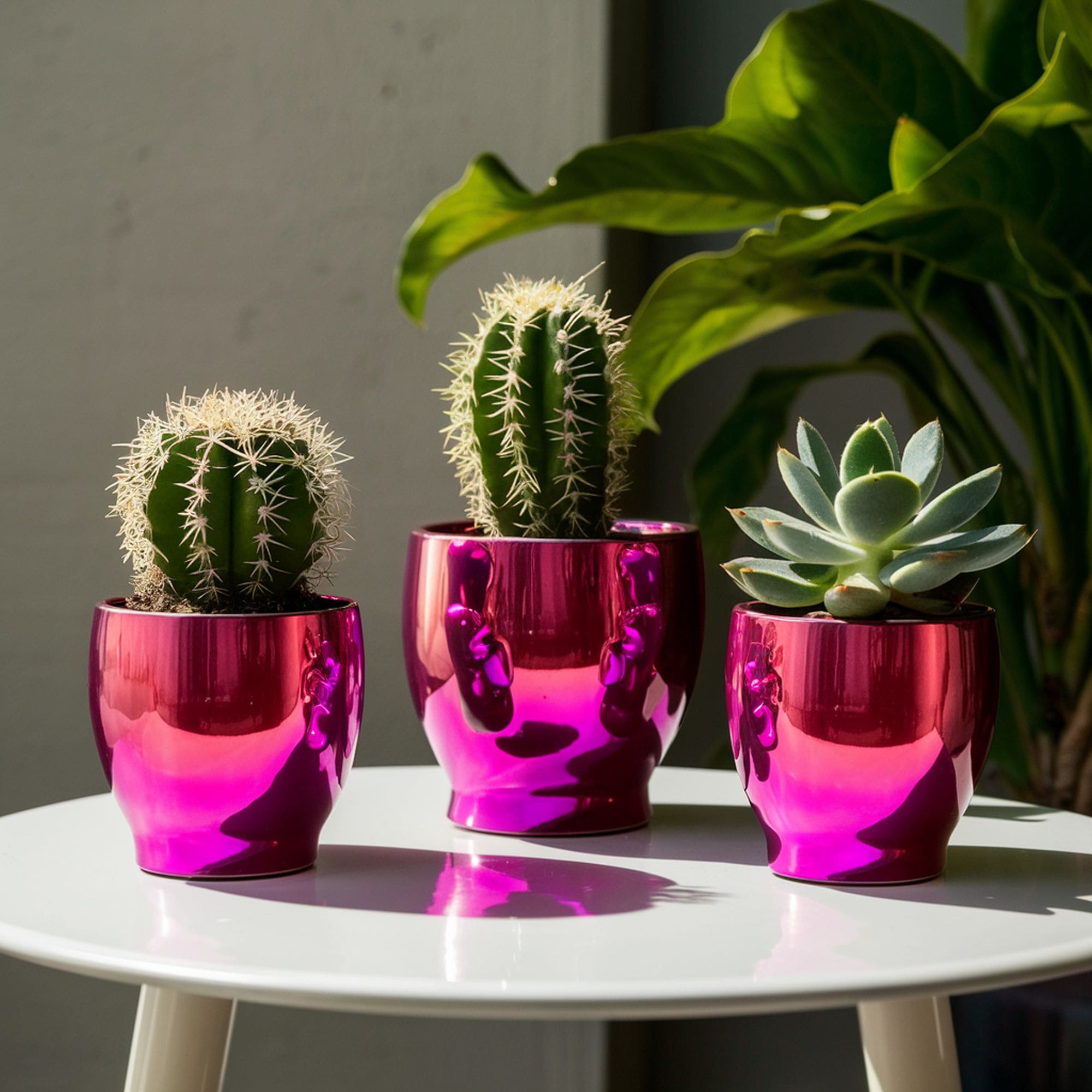 Iridescent Pink Planters