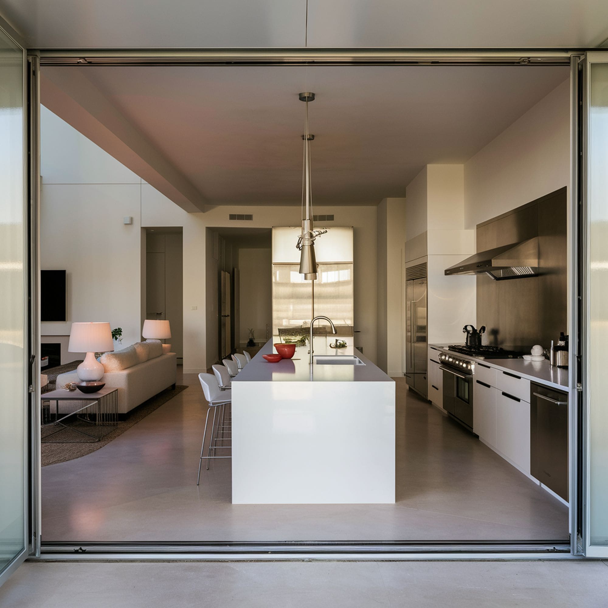 Spacious Modern Open Concept Kitchen