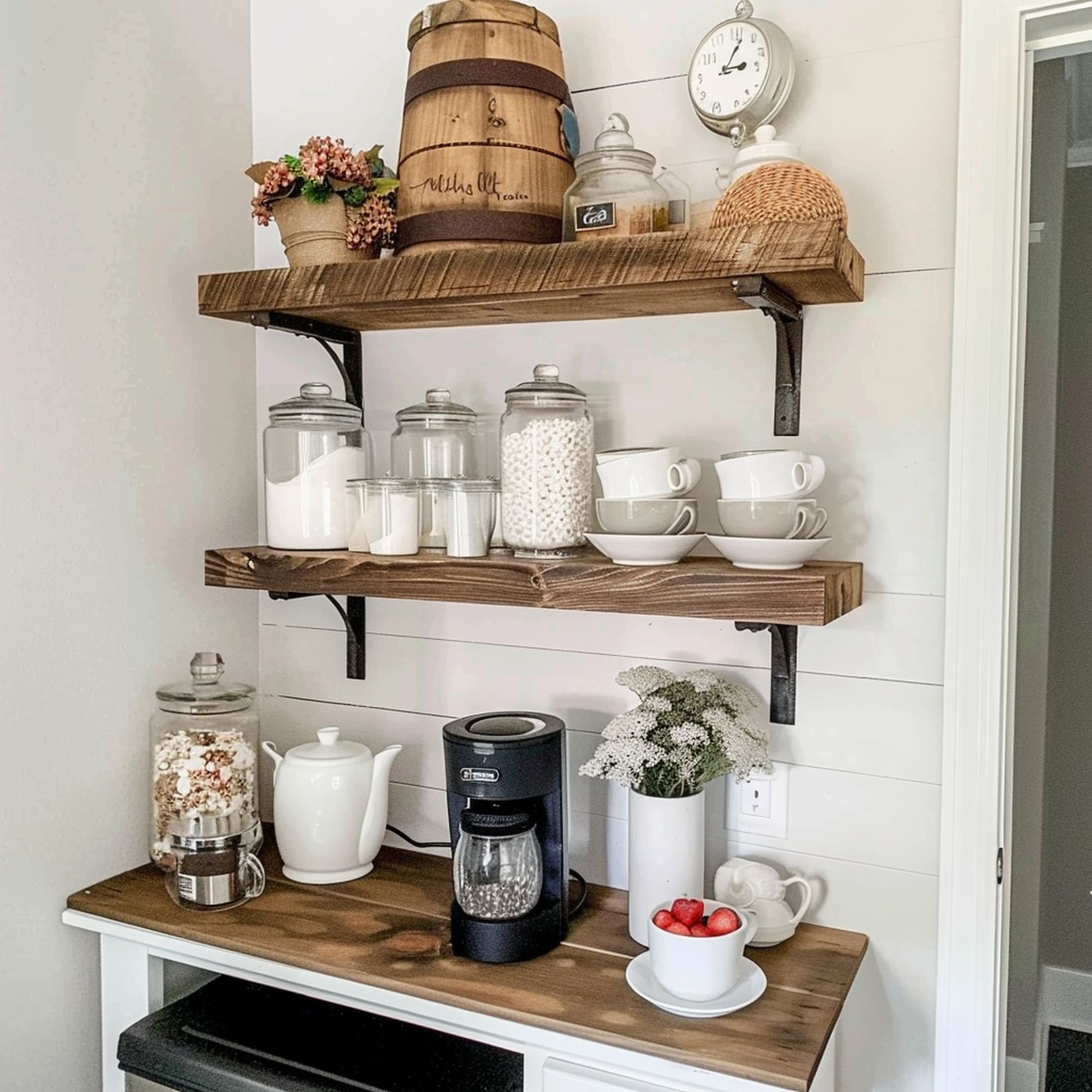 Farmhouse Style Coffee Bar