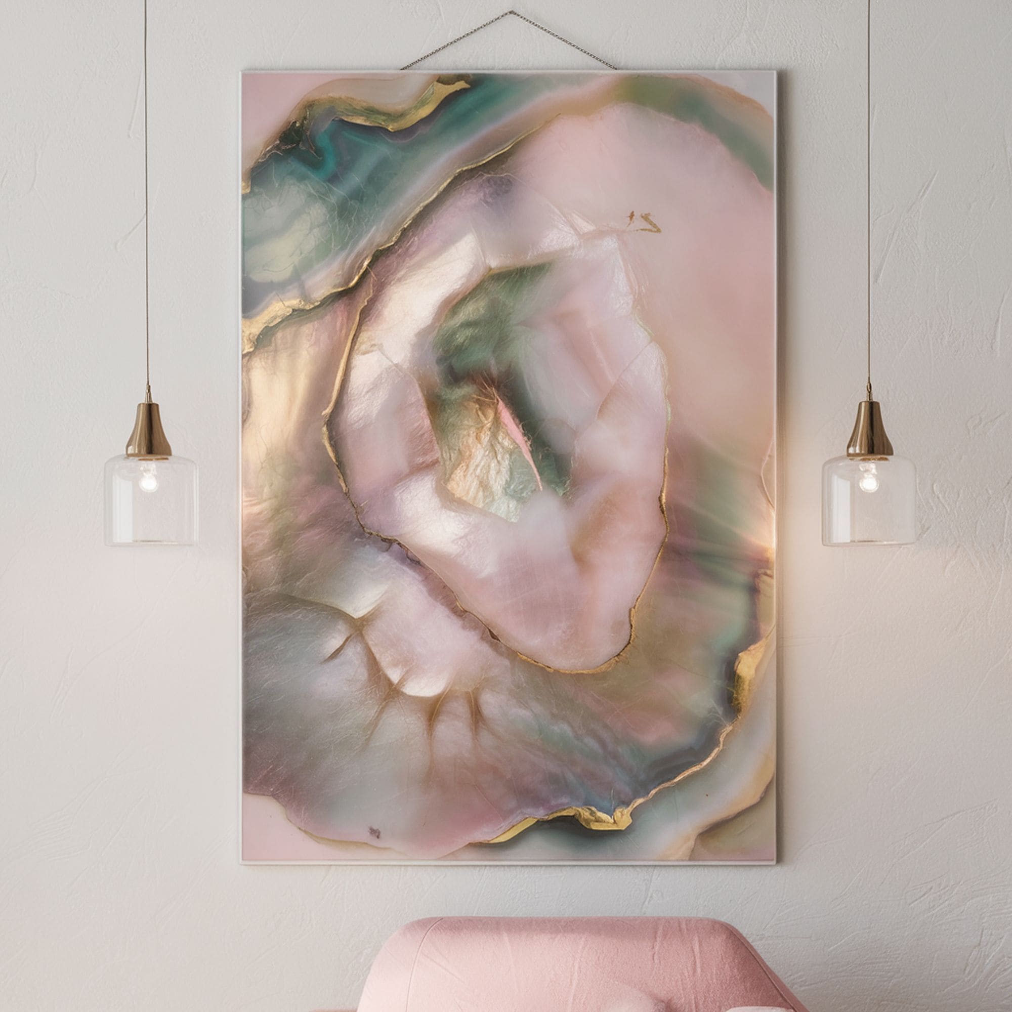 Iridescent Mineral Artwork