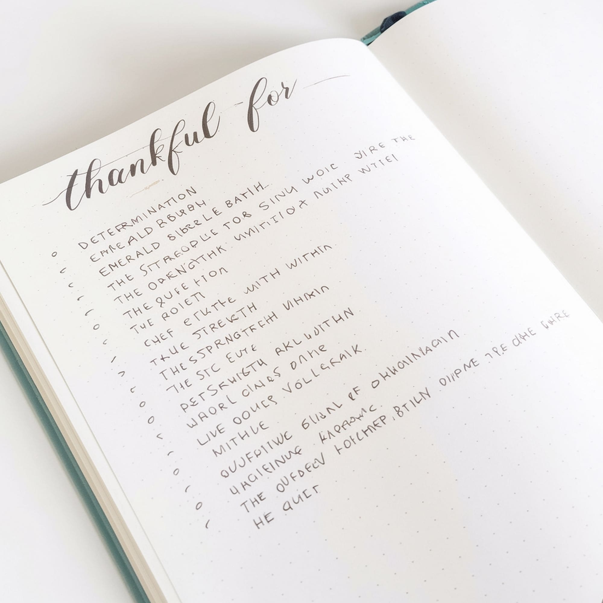 Gratefulness Bullet Journal