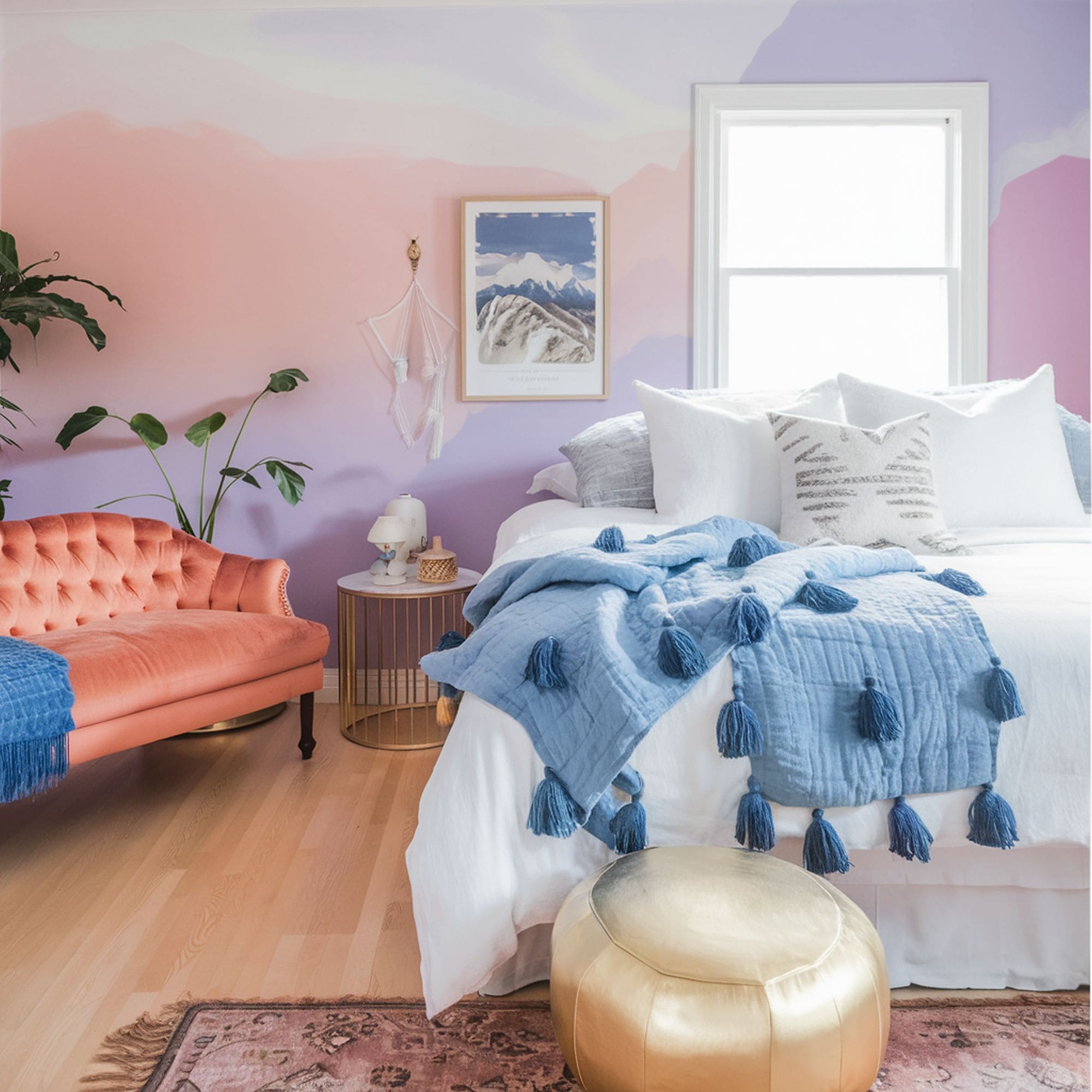 Iridescent Vibe Ombre Wall