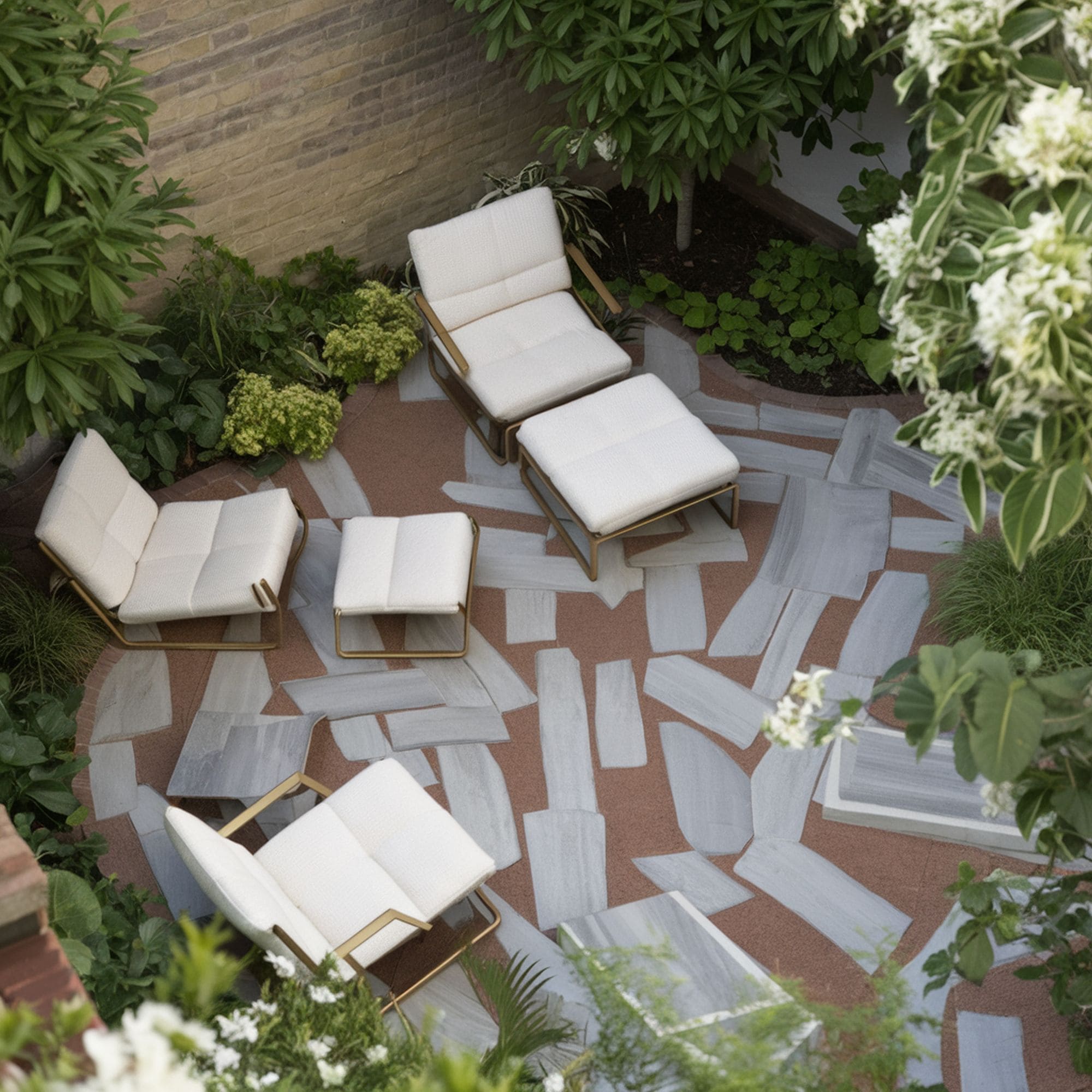 Random Patterns Patio Paver Design