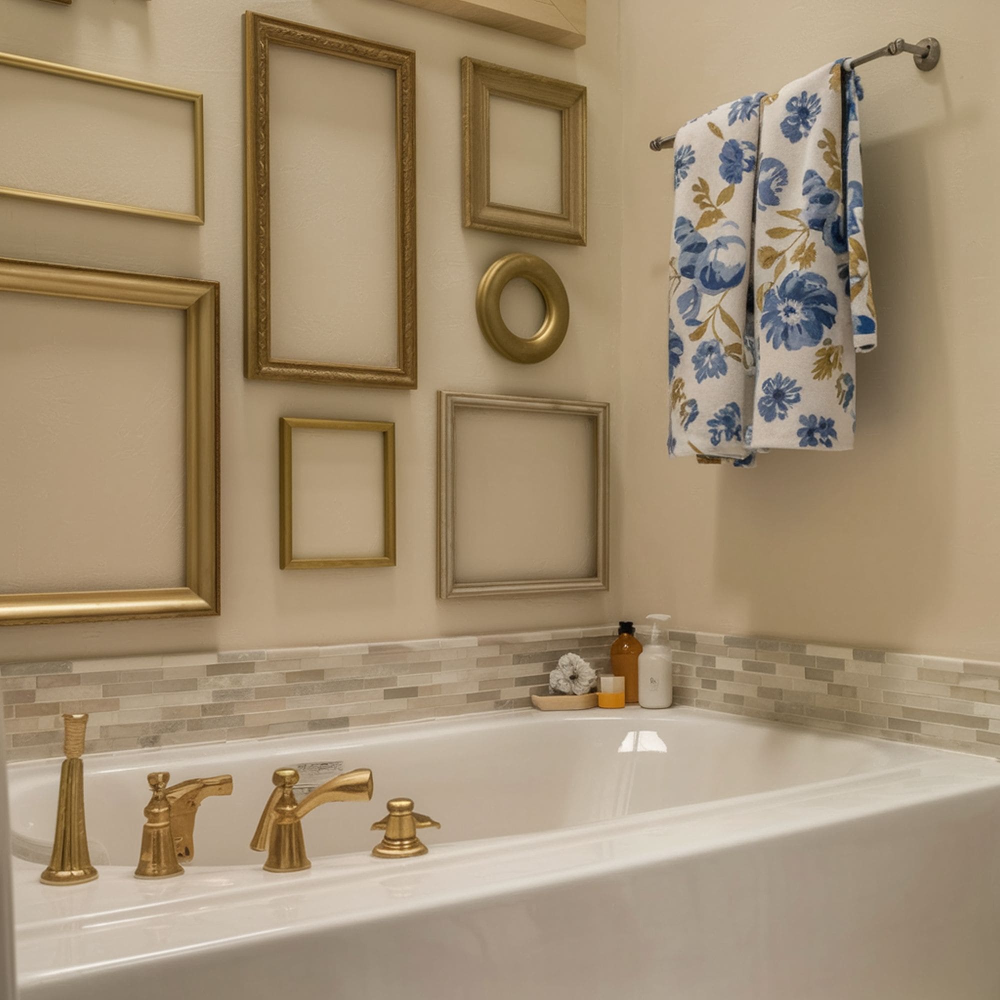 Empty Frames in the Bathroom