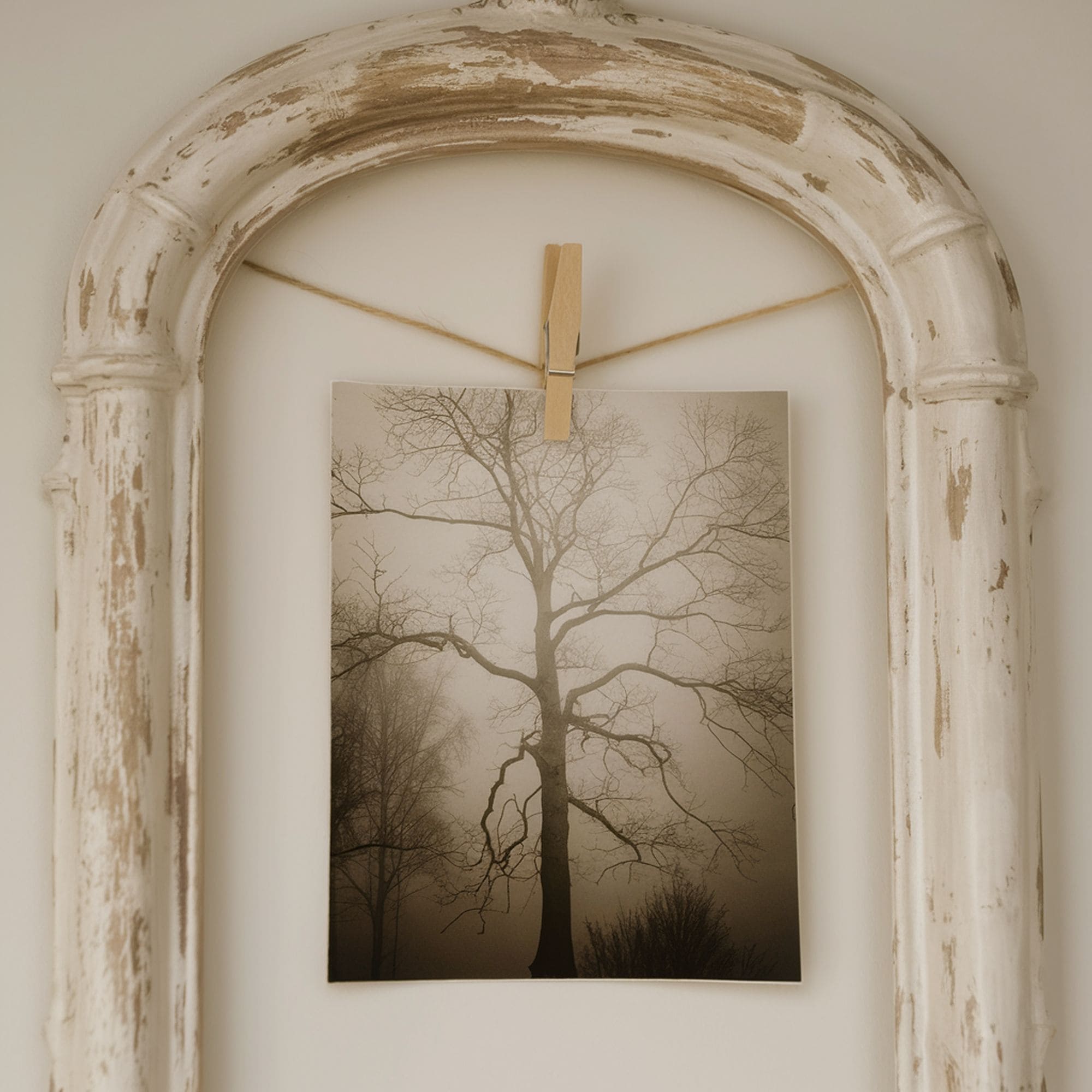 Distressed Texture Empty Frame