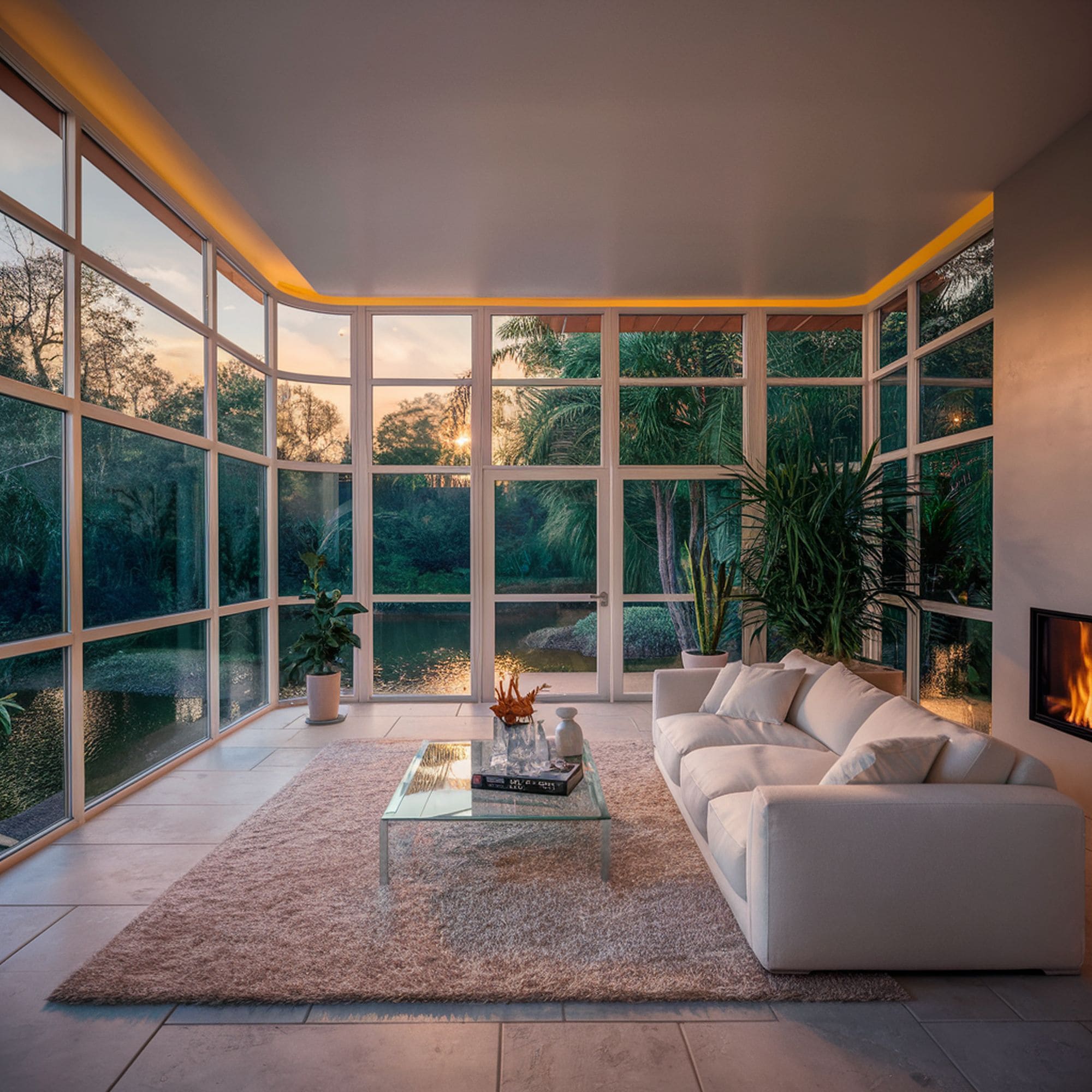 Luxurious Modern Sunroom