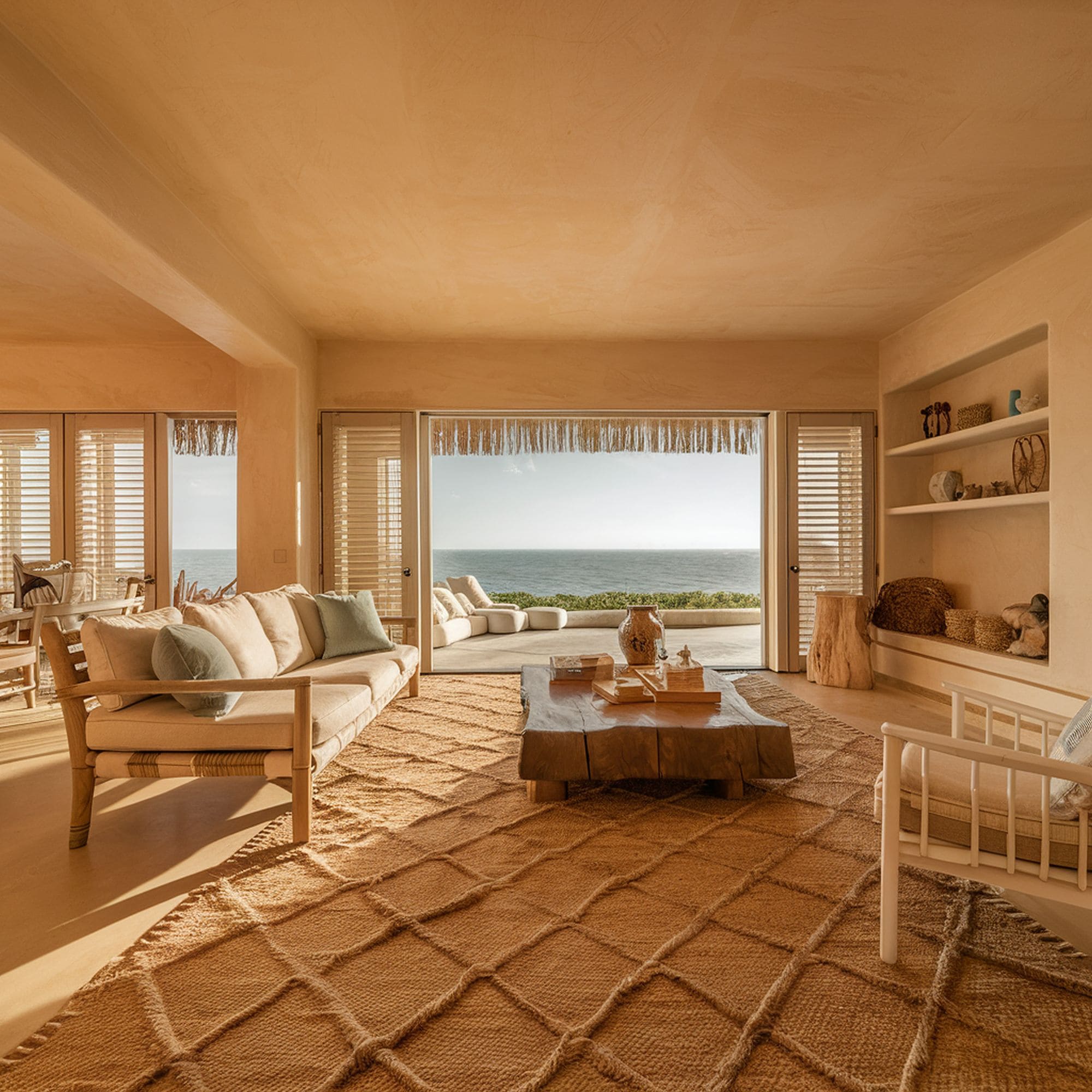 Beach Inspired Beige Living Room