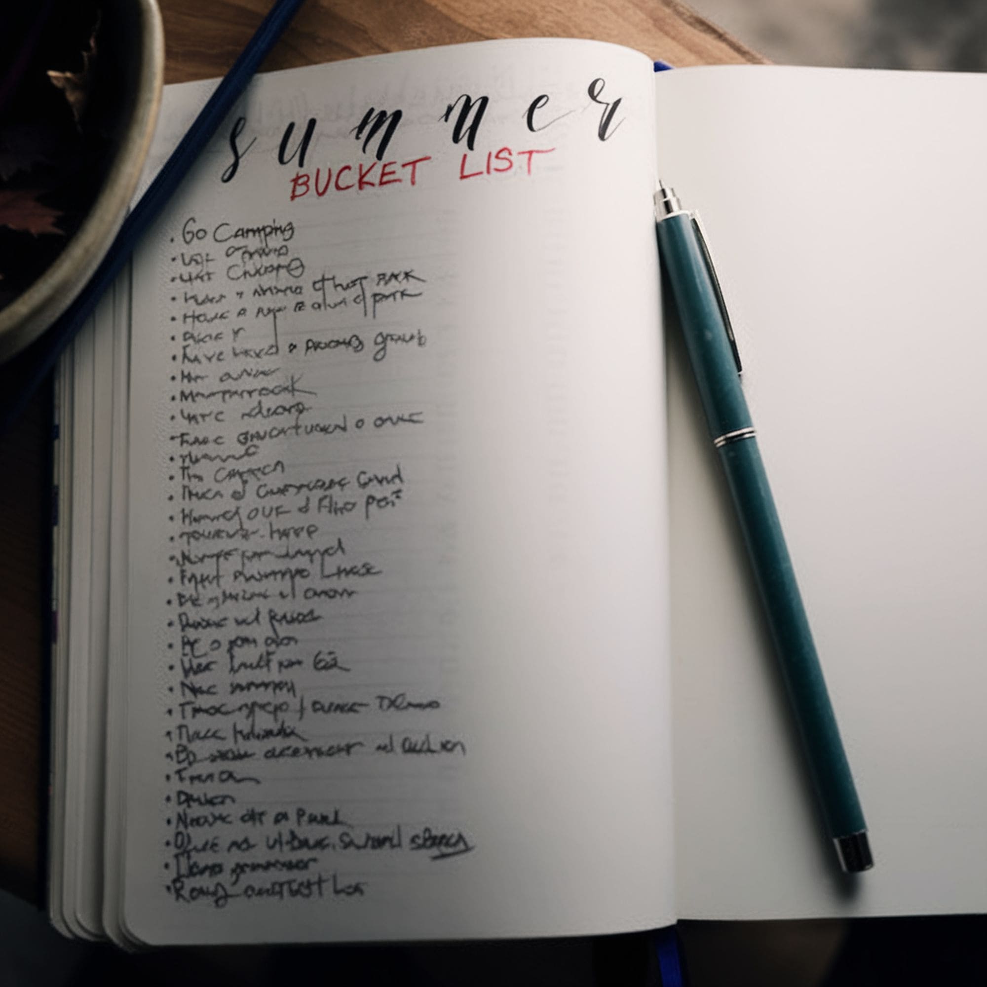 Bucket List Bullet Journal
