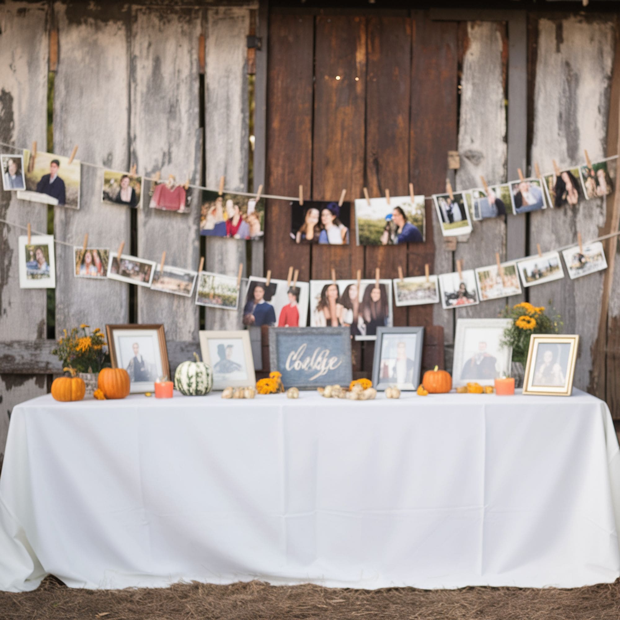 Clothesline Photo Timeline