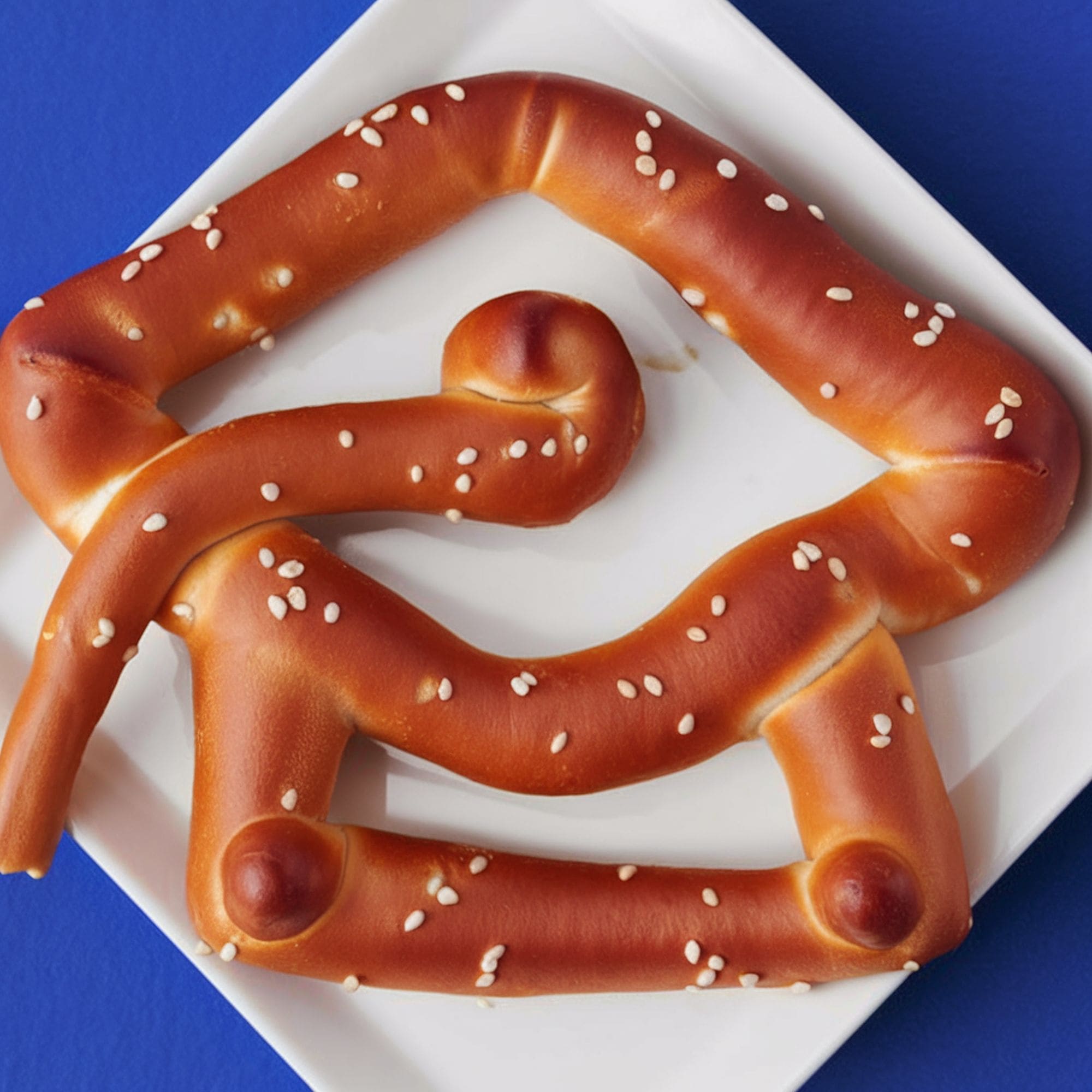 Soft Pretzel Graduation Caps